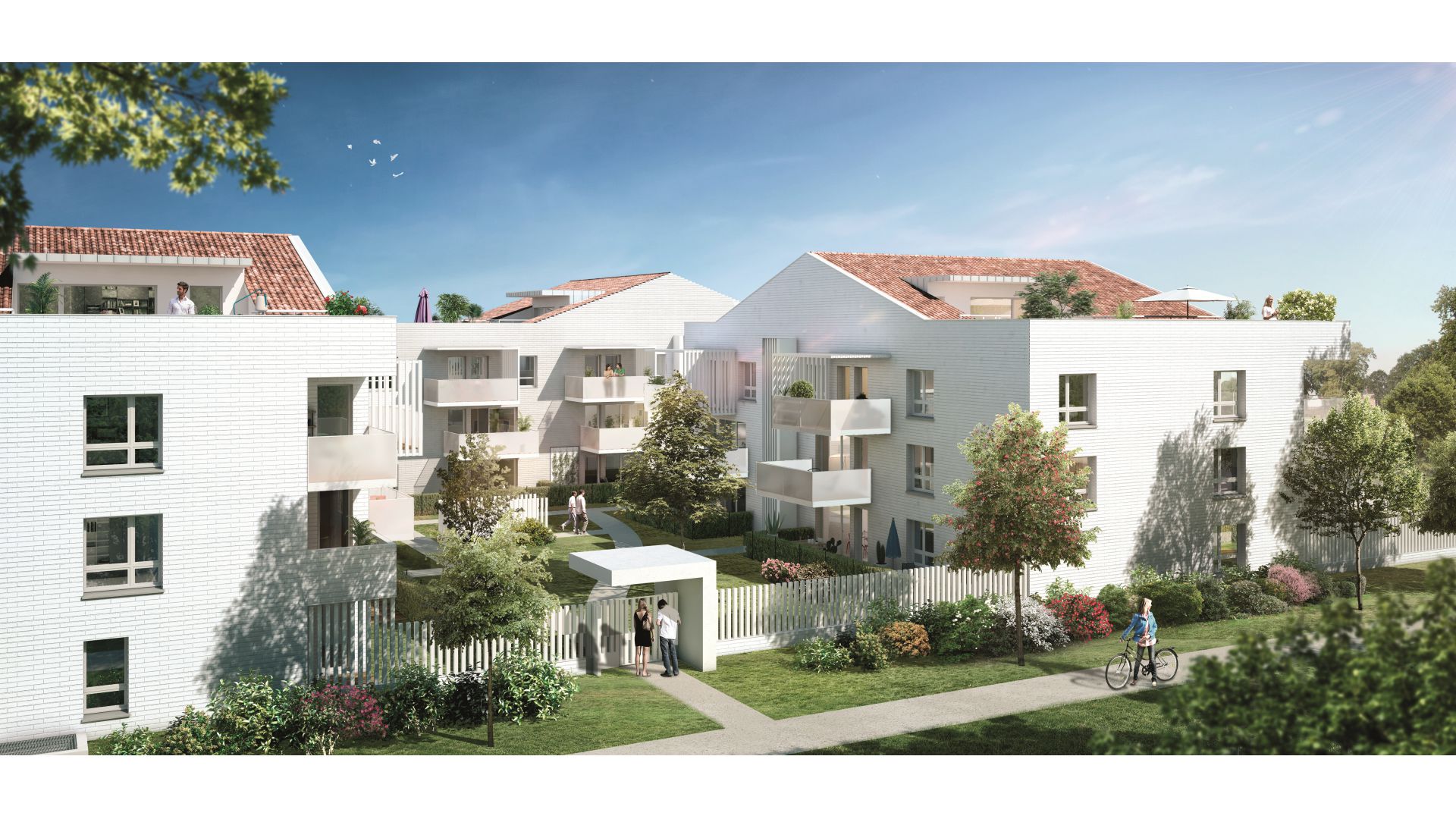 GreenCity immobilier - 31500 Toulouse Roseraie - Parc Romane - rue Louis Plana - appartements neufs du T1 au T4 