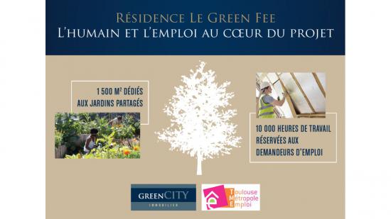 Plantation du 1er arbre sur notre résidence le Green Fee