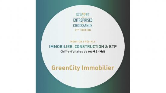 GreenCity Immobilier primée au Sommet des Entreprises de Croissance