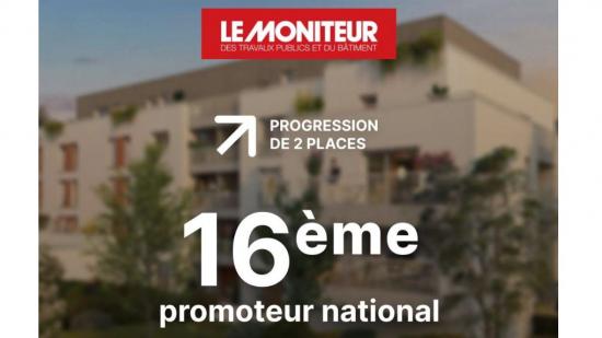 Nous gagnons 2 places dans le classement national du Moniteur !