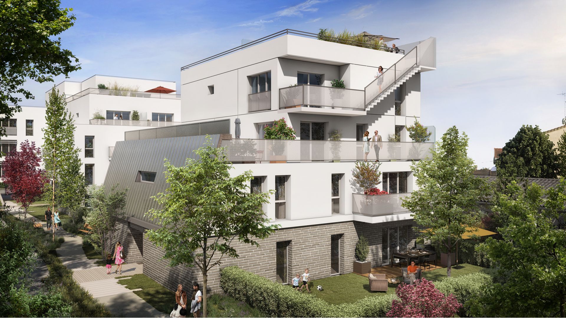 Greencity Immobilier - Résidence Amplitude - achat appartements neufs du T1 au T5 - Bezons - 95870 - Bât B