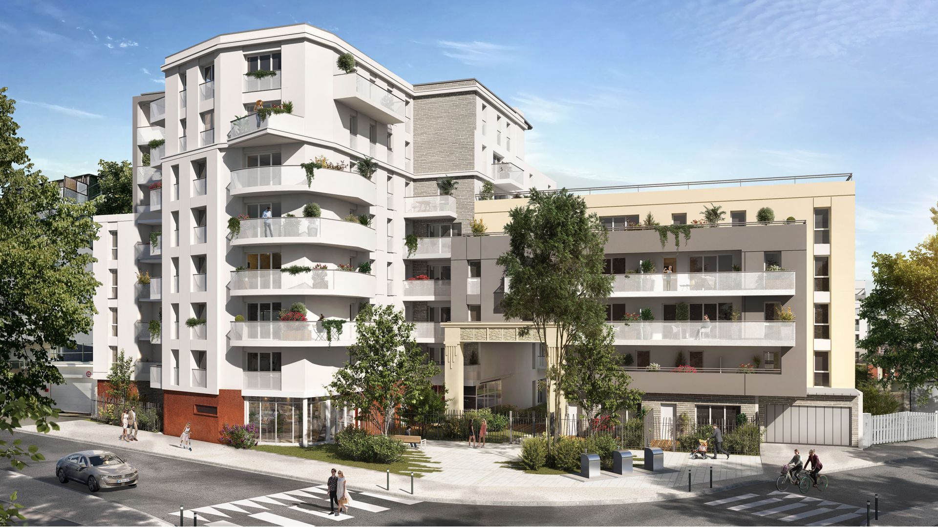 Greencity Immobilier - Résidence Amplitude - achat appartements neufs du T1 au T5 - Bezons - 95870 - Bât D - E