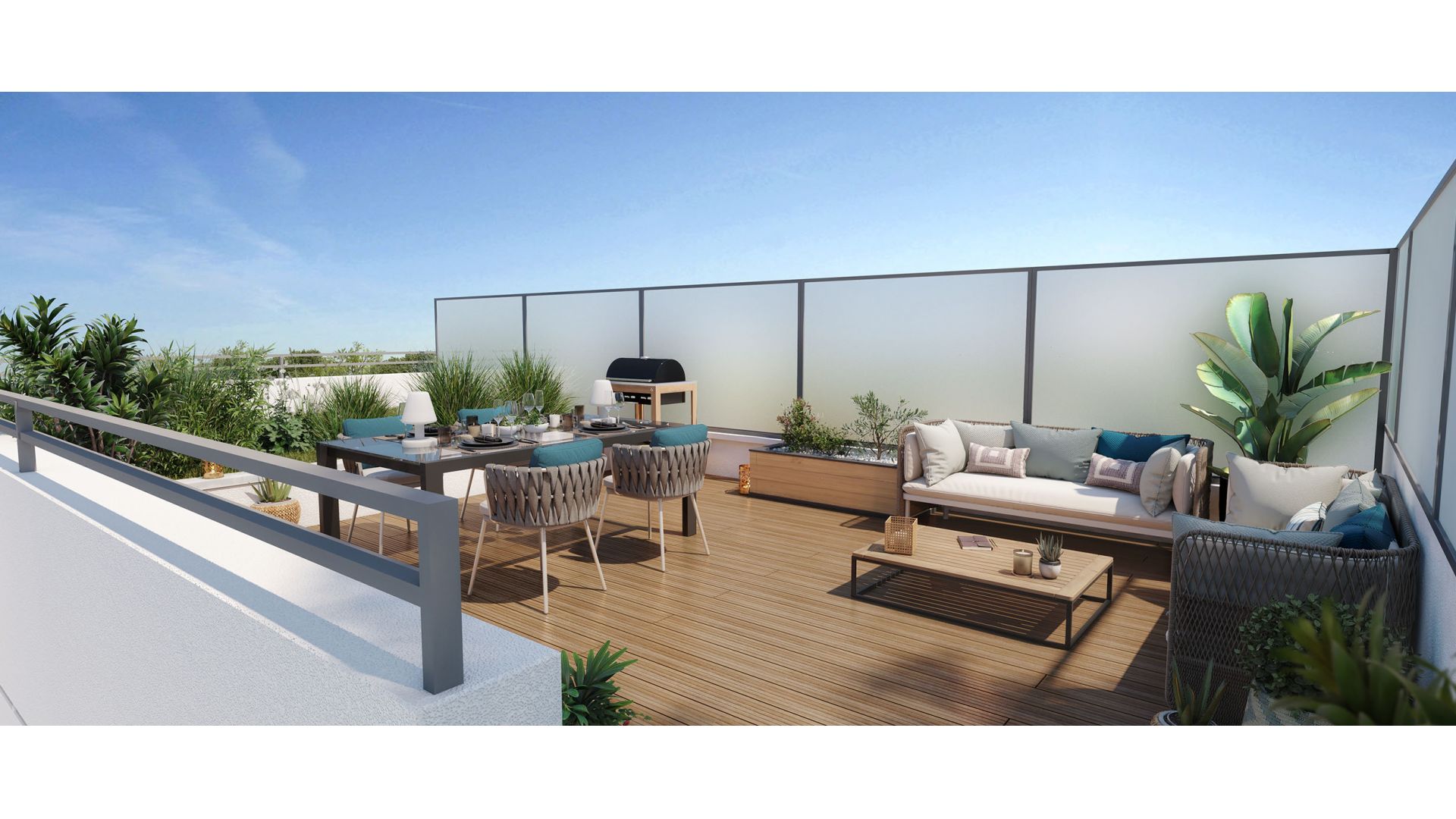 Greencity Immobilier - Résidence Amplitude - achat appartements neufs du T1 au T5 - Bezons - 95870 - Bât Terrasse