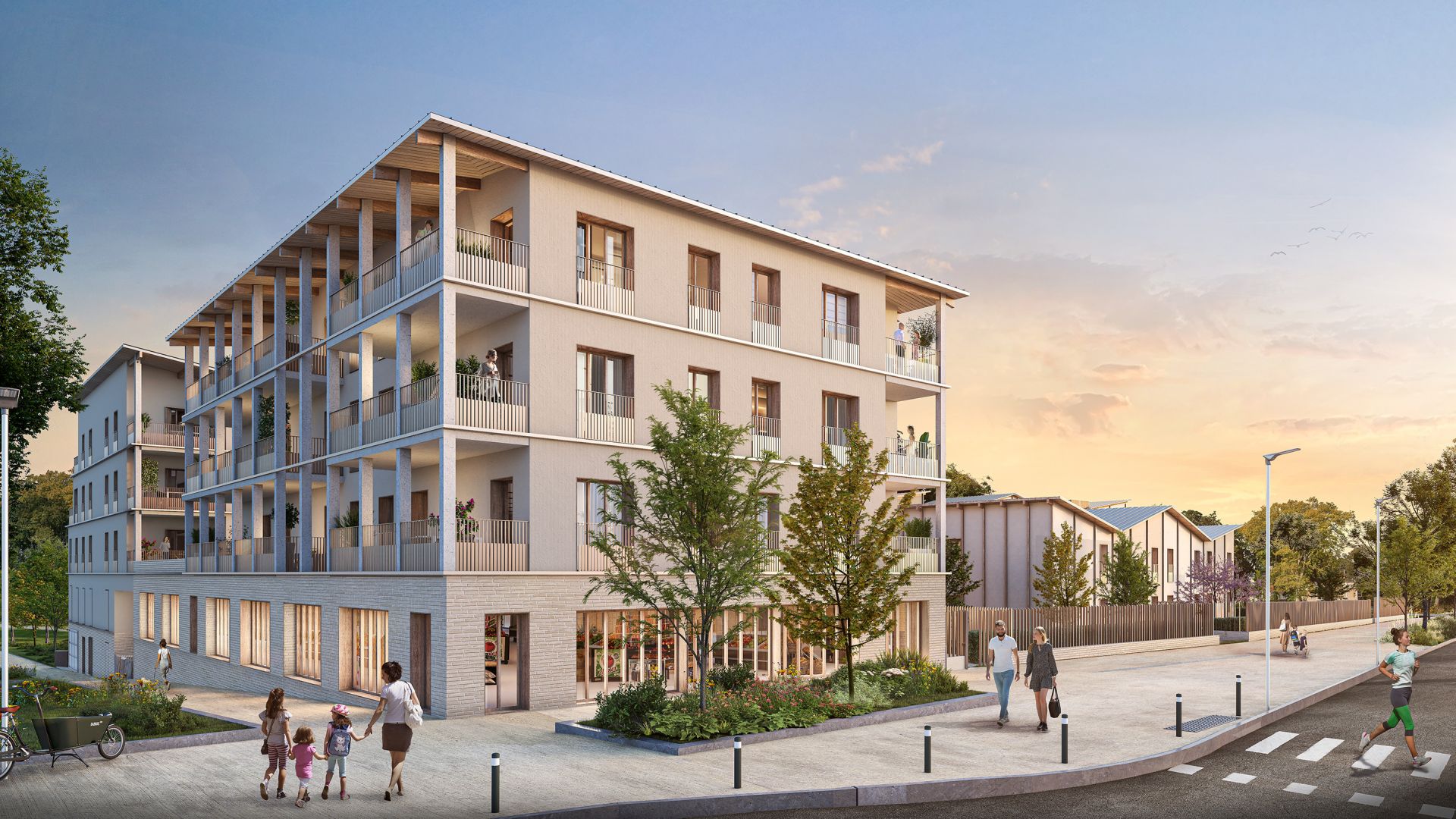 Greencity immobilier - achat appartements neufs du T2 au T4 Duplex - Résidence Biosphère - 91290 Arpajon  
