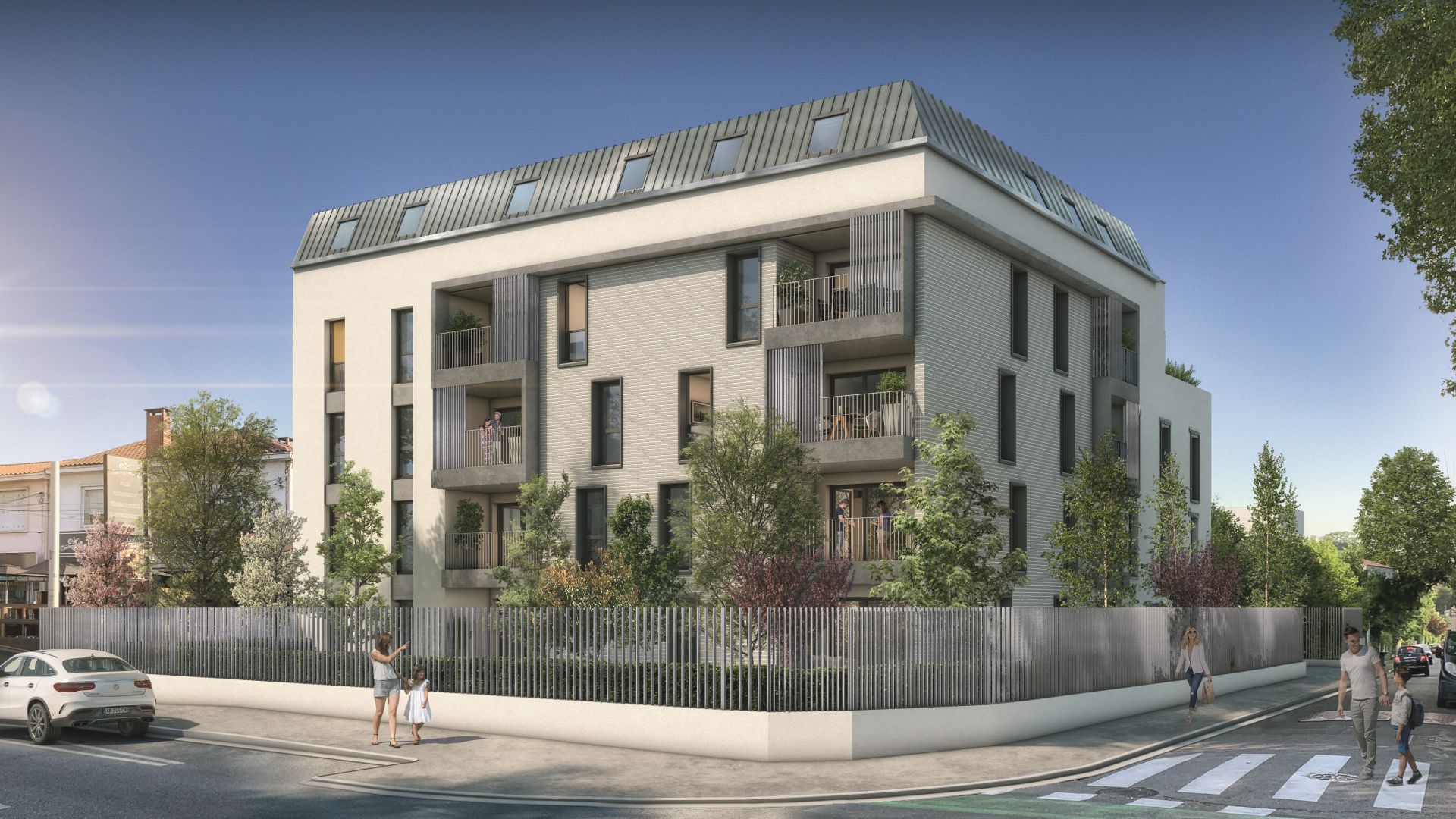 Greencity Immobilier - Résidence Carré Flavia - Toulouse 31400 - appartements neufs du T2 au T4