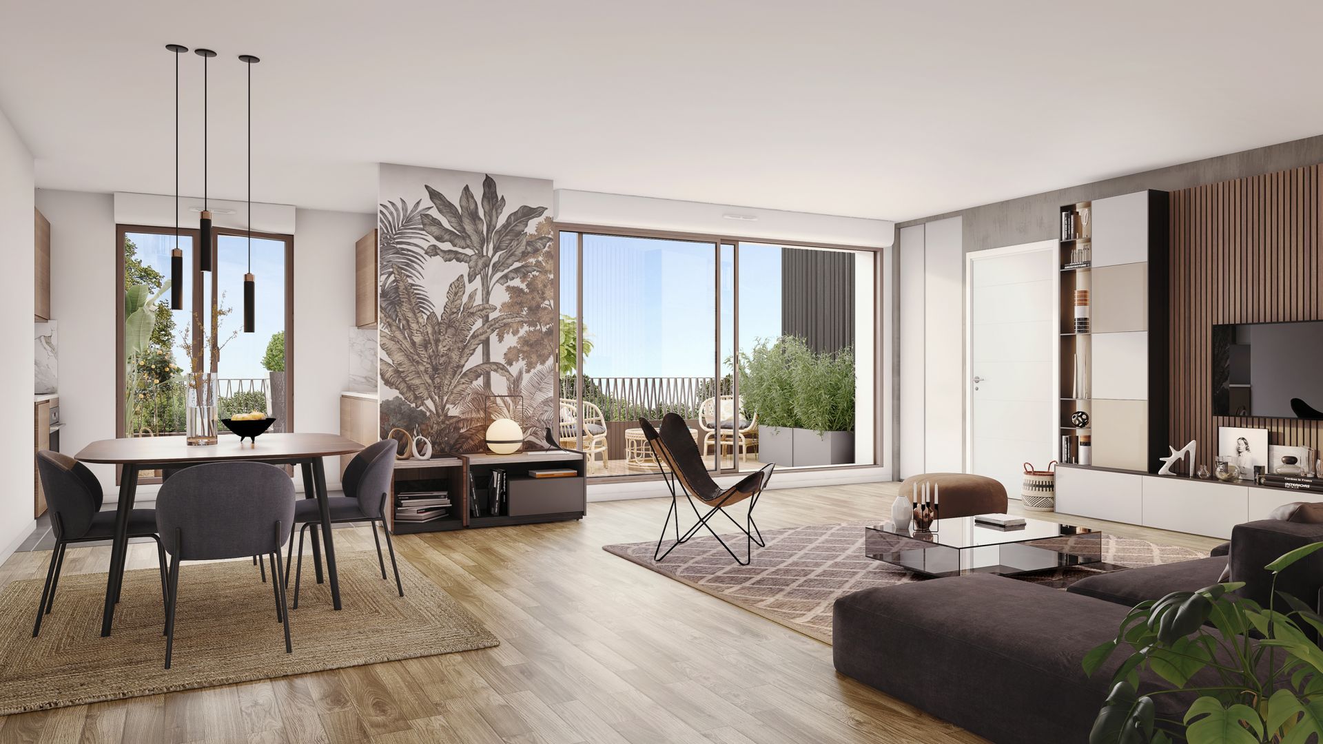 Greencity Immobilier - Résidence Carré Flore - 31700 Cornebarrieu - achat immobilier neuf - appartements et villas  du T2 au T5 - intérieur T4