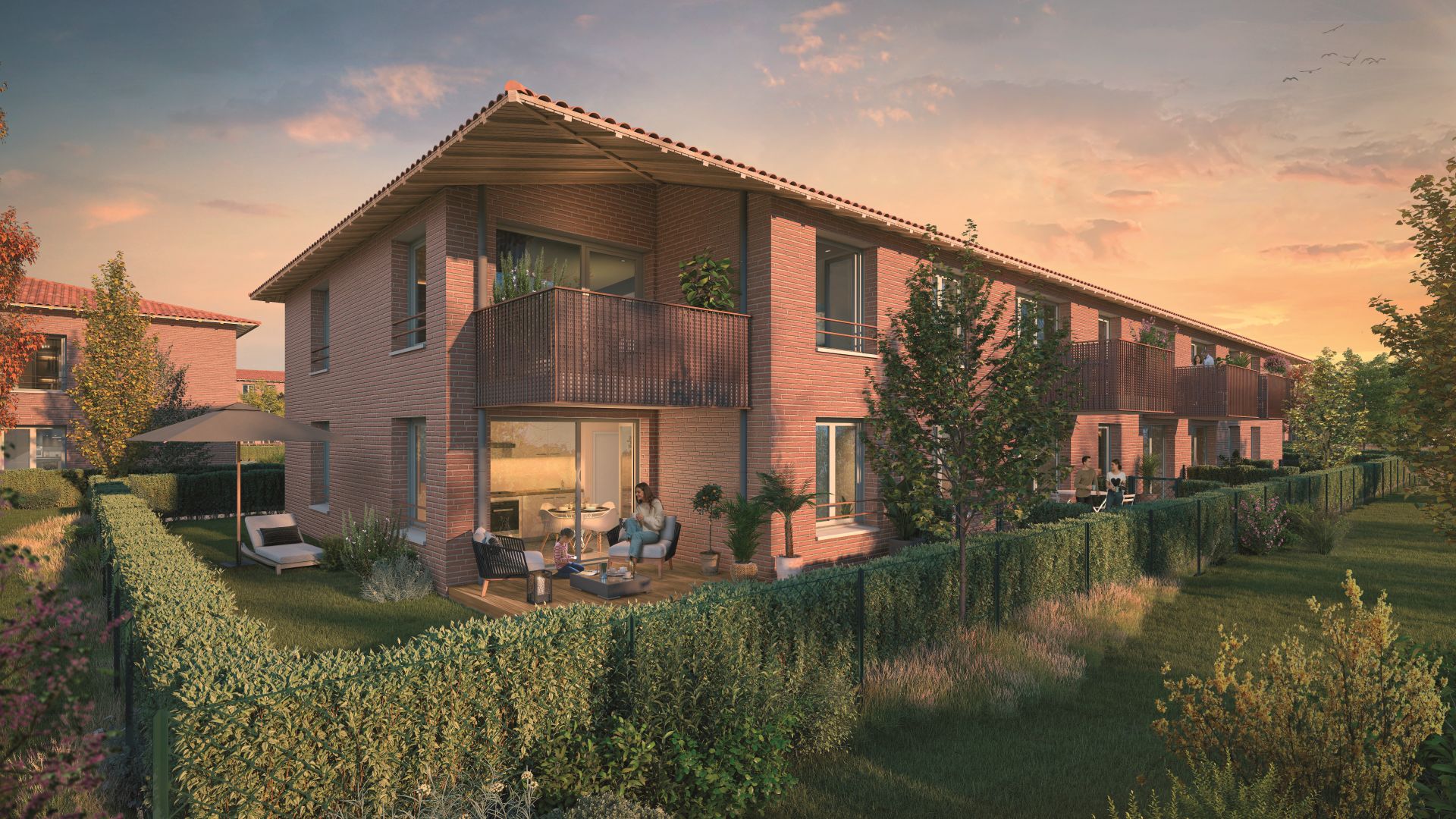 Greencity immobilier - achat appartements neufs du T1Bis au T4 - Résidence Confluences 1 - Labarthe-sur-Lèze - 31860
