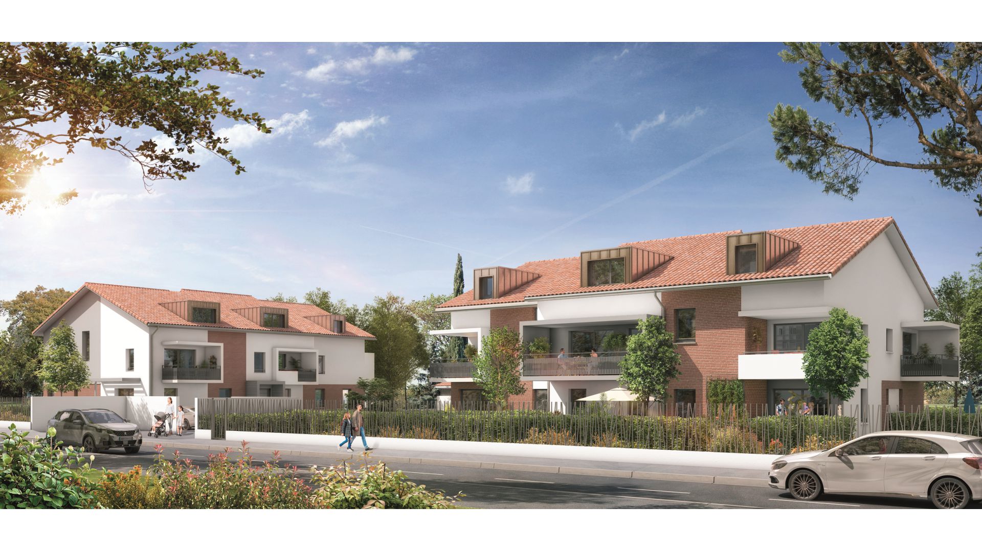 GreenCity immobilier - Résidence Cours Adrienne - 31100 Toulouse Saint-Simon - Appartements neufs du T2 au T3 duplex