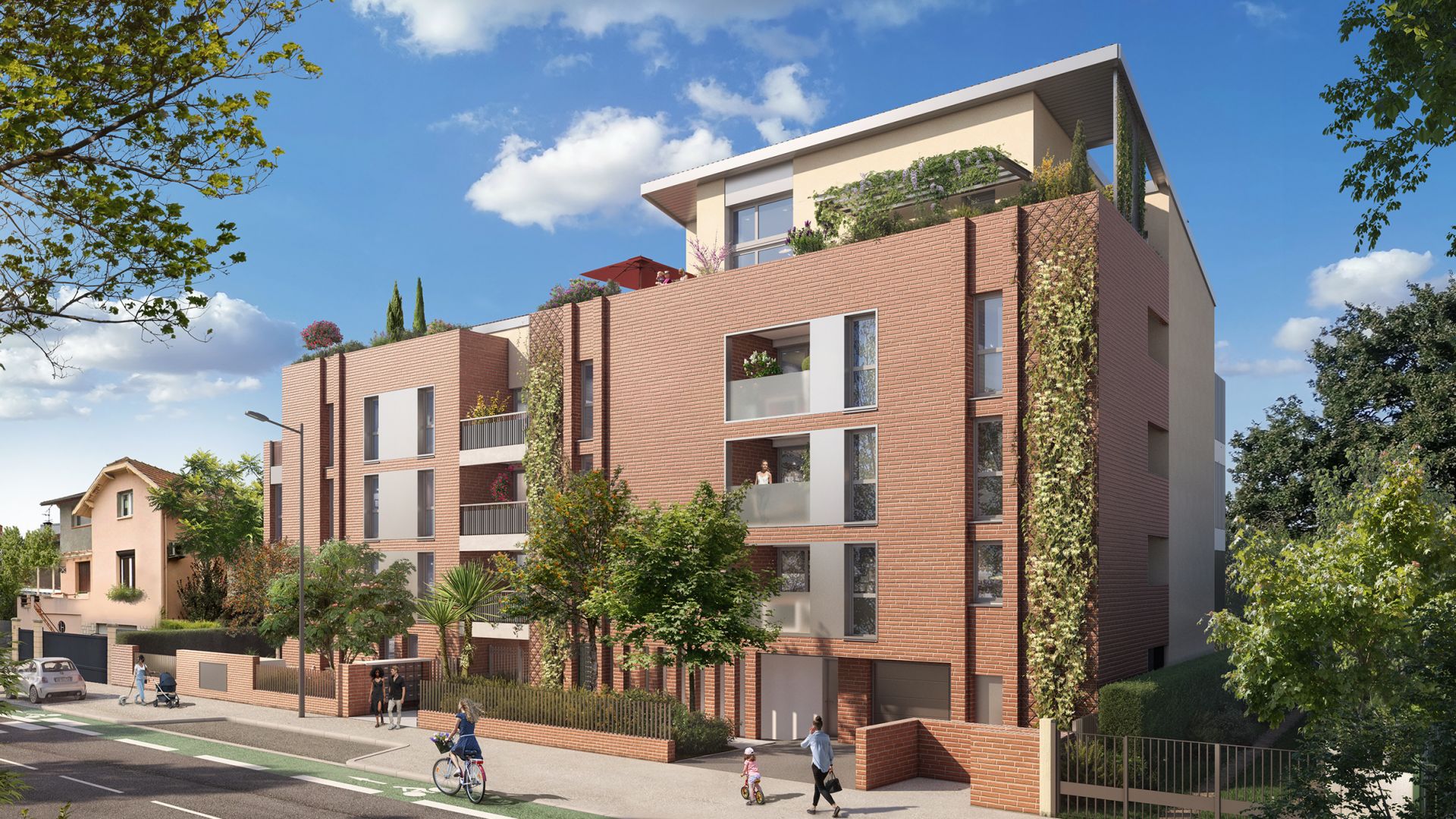 Greencity immobilier - achat appartements neufs du T2 au T4 - Résidence Cours Jasmin - 31200 Toulouse  