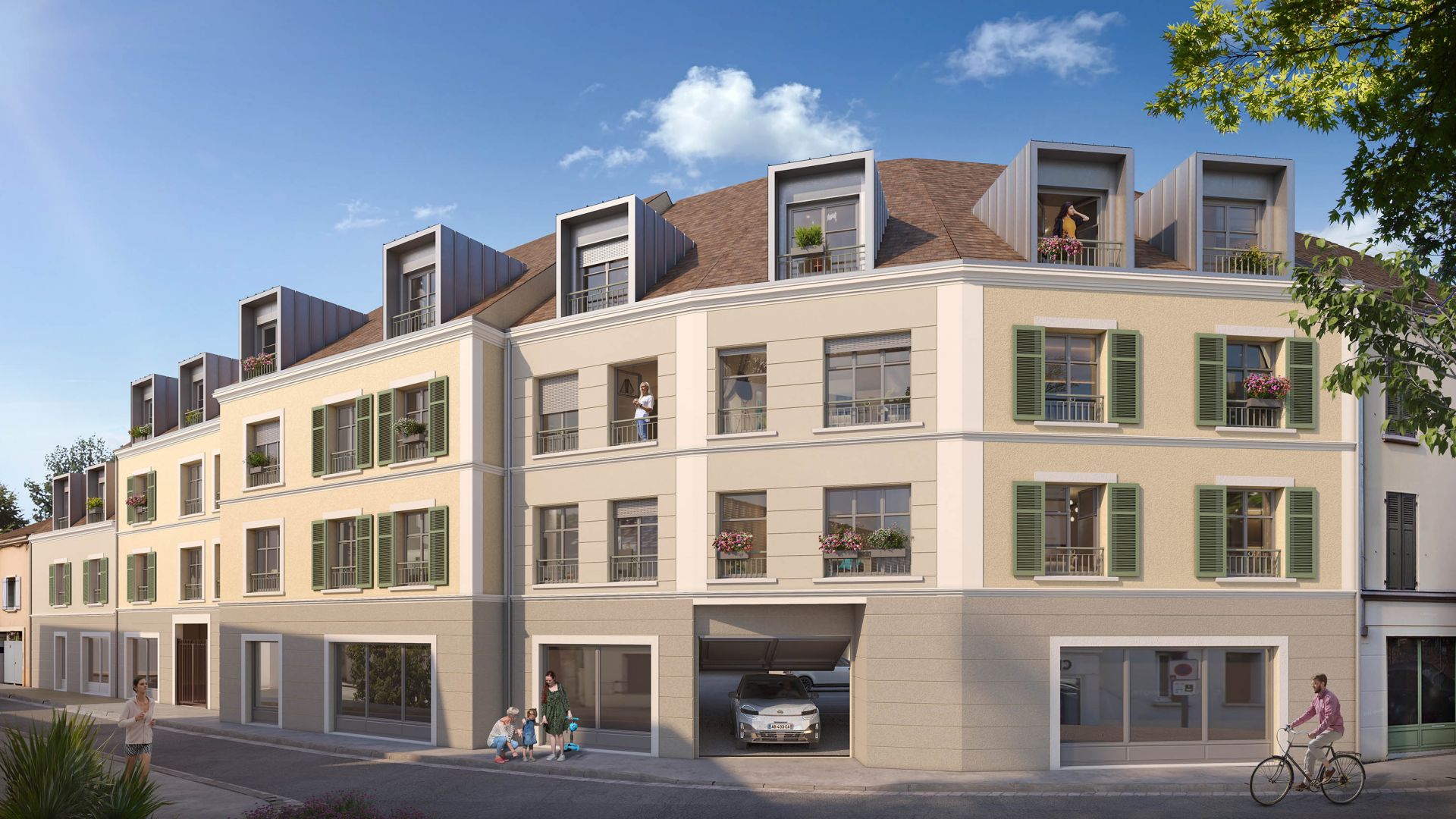 Greencity immobilier - achat appartements neufs du T2 au T5 - Résidence Cours Saint-Pierre - Gonesse 95500