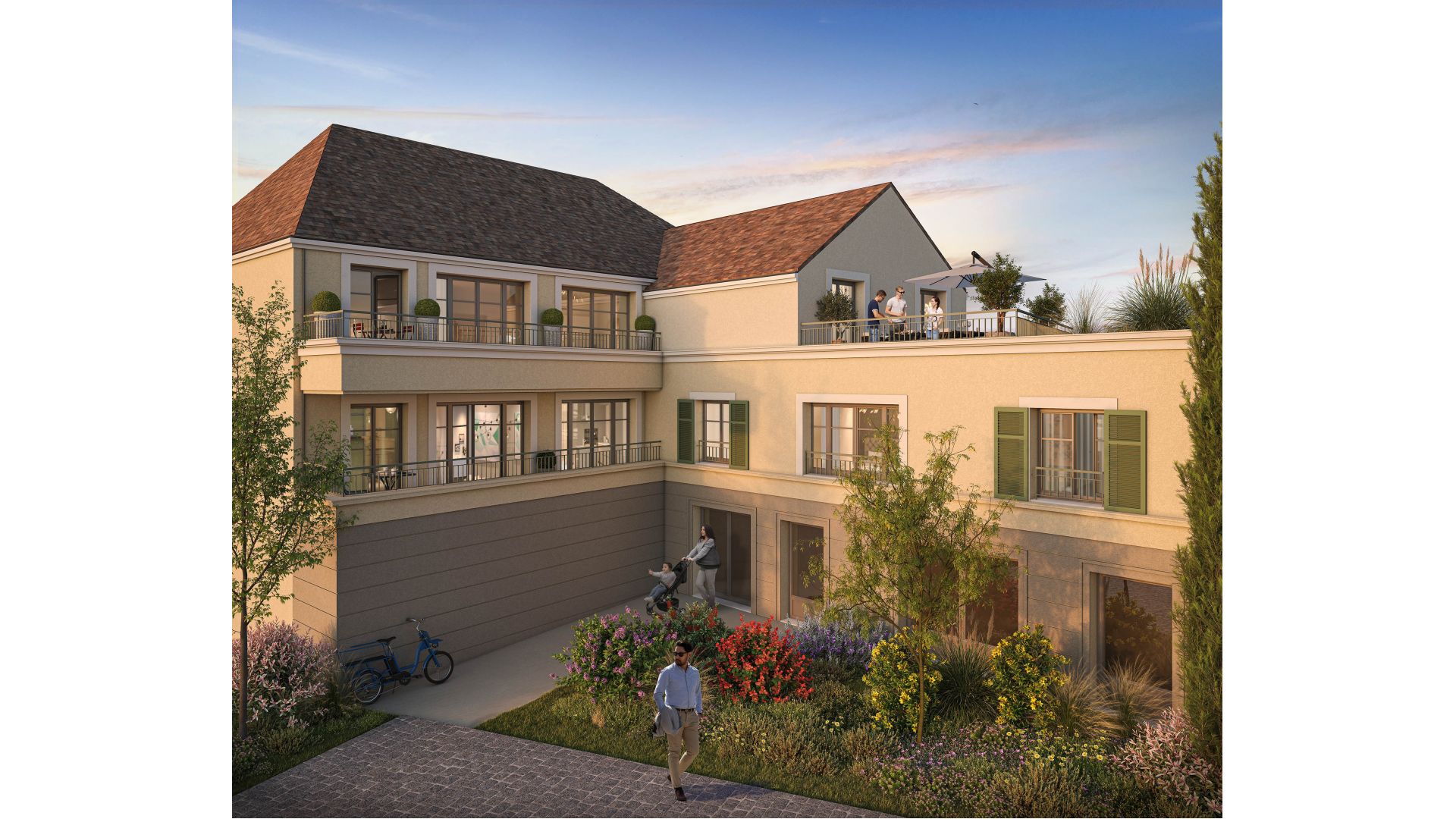 Greencity immobilier - achat appartements neufs du T2 au T5 - Résidence Cours Saint-Pierre - Gonesse 95500