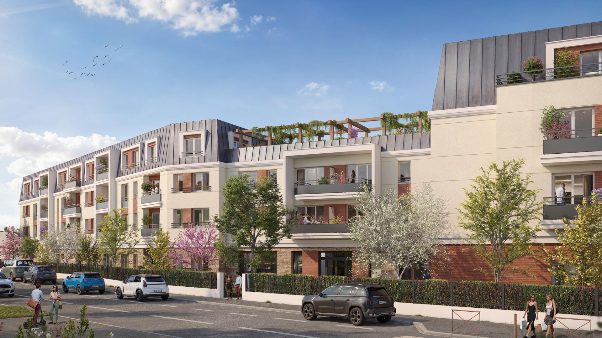 Greencity immobilier - achat appartements neufs du T1Bis au T4 - Résidence Domaine Angelis - 93370 Montfermeil