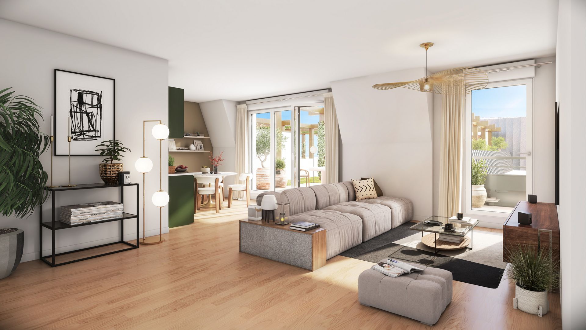 Greencity immobilier - achat appartements neufs du T1Bis au T4 - Résidence Domaine Angelis - 93370 Montfermeil