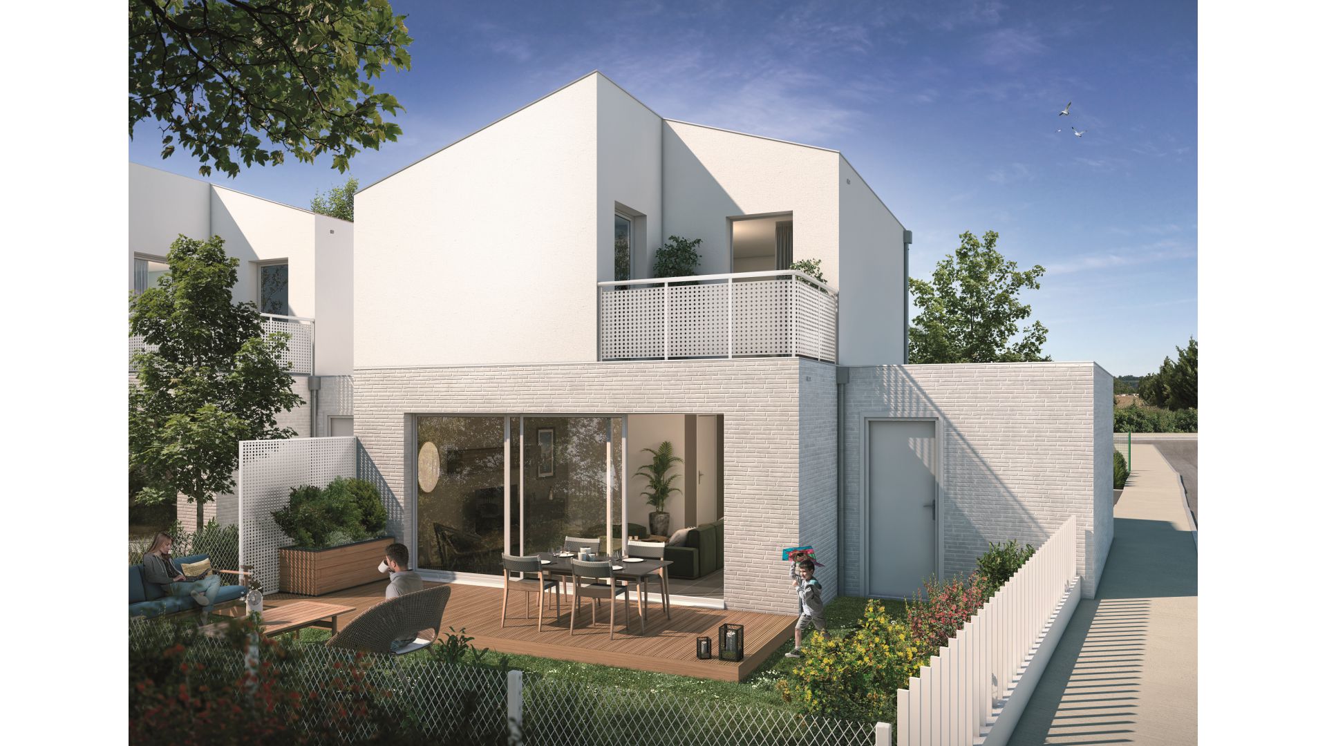 GreenCity immobilier - Saint-Jory - 31790 - Résidence Domaine D'Ophélia - appartements neufs du T2 au T4 et villas T3 et T5   - villa T5