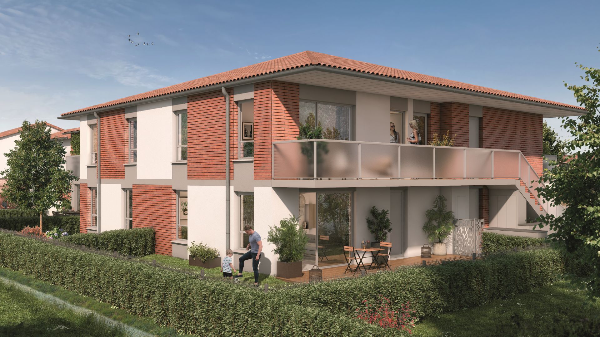 Greencity Immobilier - Domaine du Haumont - achat appartements et villas du T2 bis au T5 - Pins-Justaret 31860