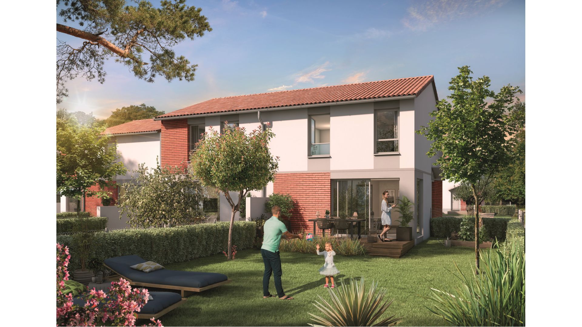 Greencity Immobilier - Domaine du Haumont - achat appartements et villas du T2 bis au T5 - Pins-Justaret 31860 - villa T4