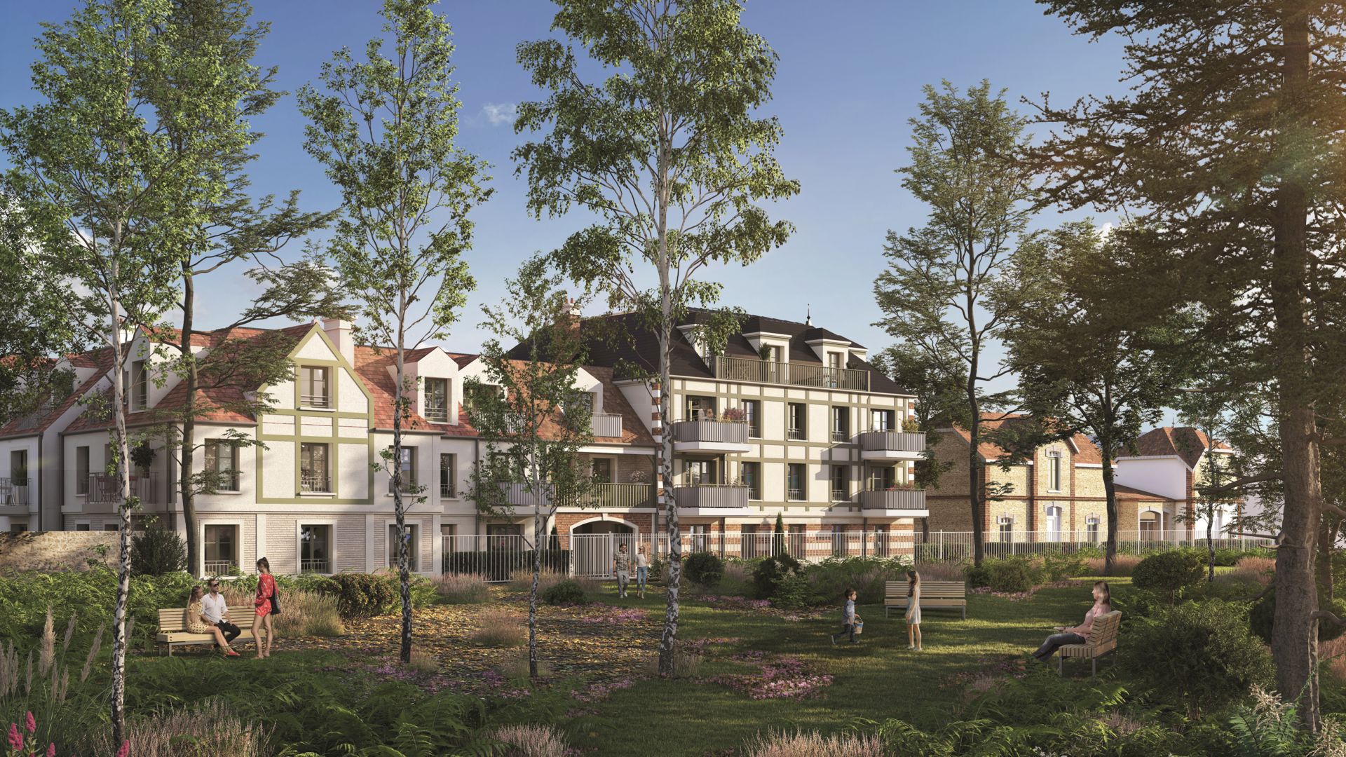 Greencity immobilier - achat appartements neufs du T1 au T3 et villas neuves du T3 au T5 - Résidence Duc de Sully - Rosny-sur-Seine