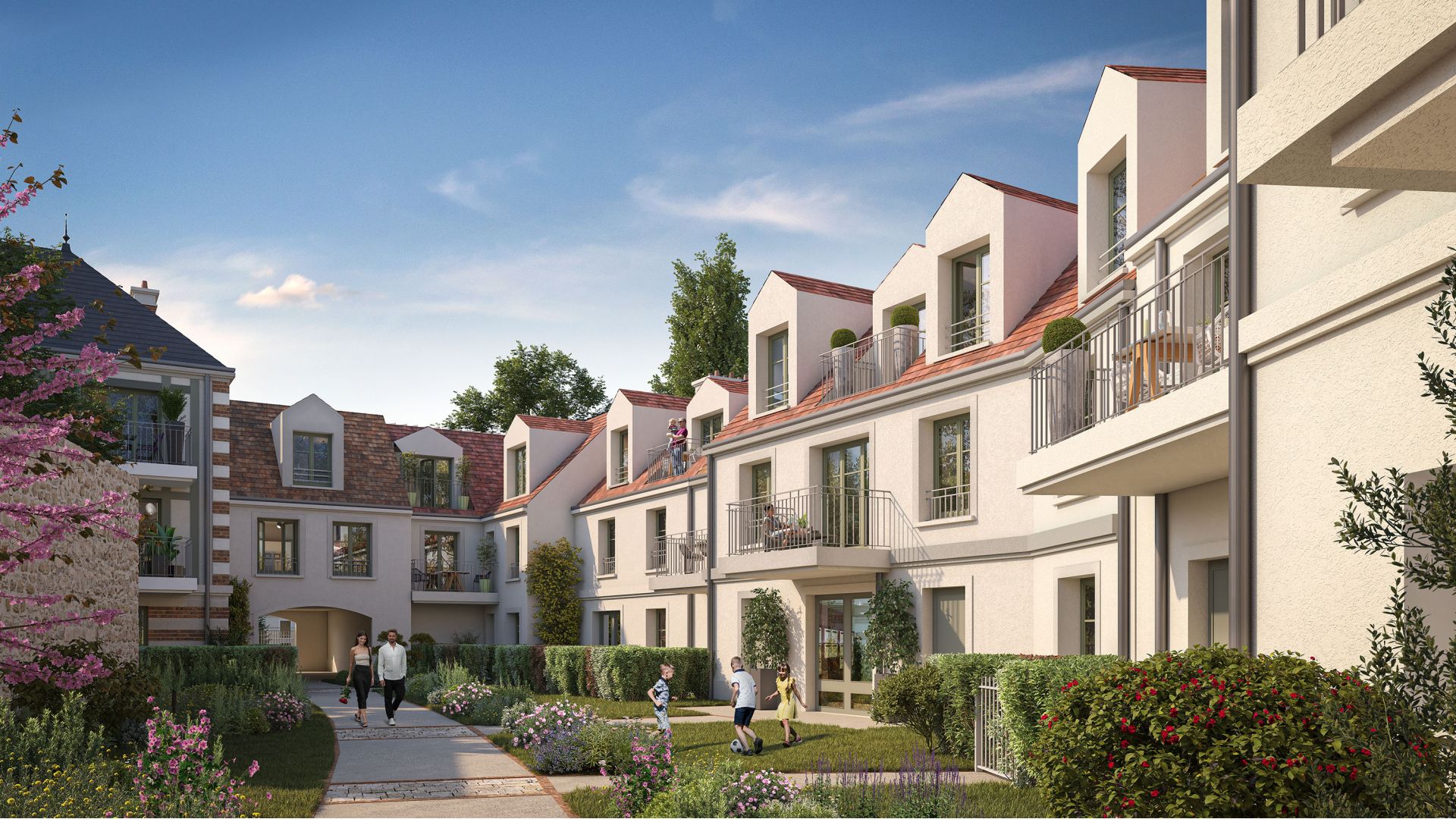 Greencity immobilier - achat appartements neufs du T1 au T3 et villas neuves du T3 au T5 - Résidence Duc de Sully - Rosny-sur-Seine  