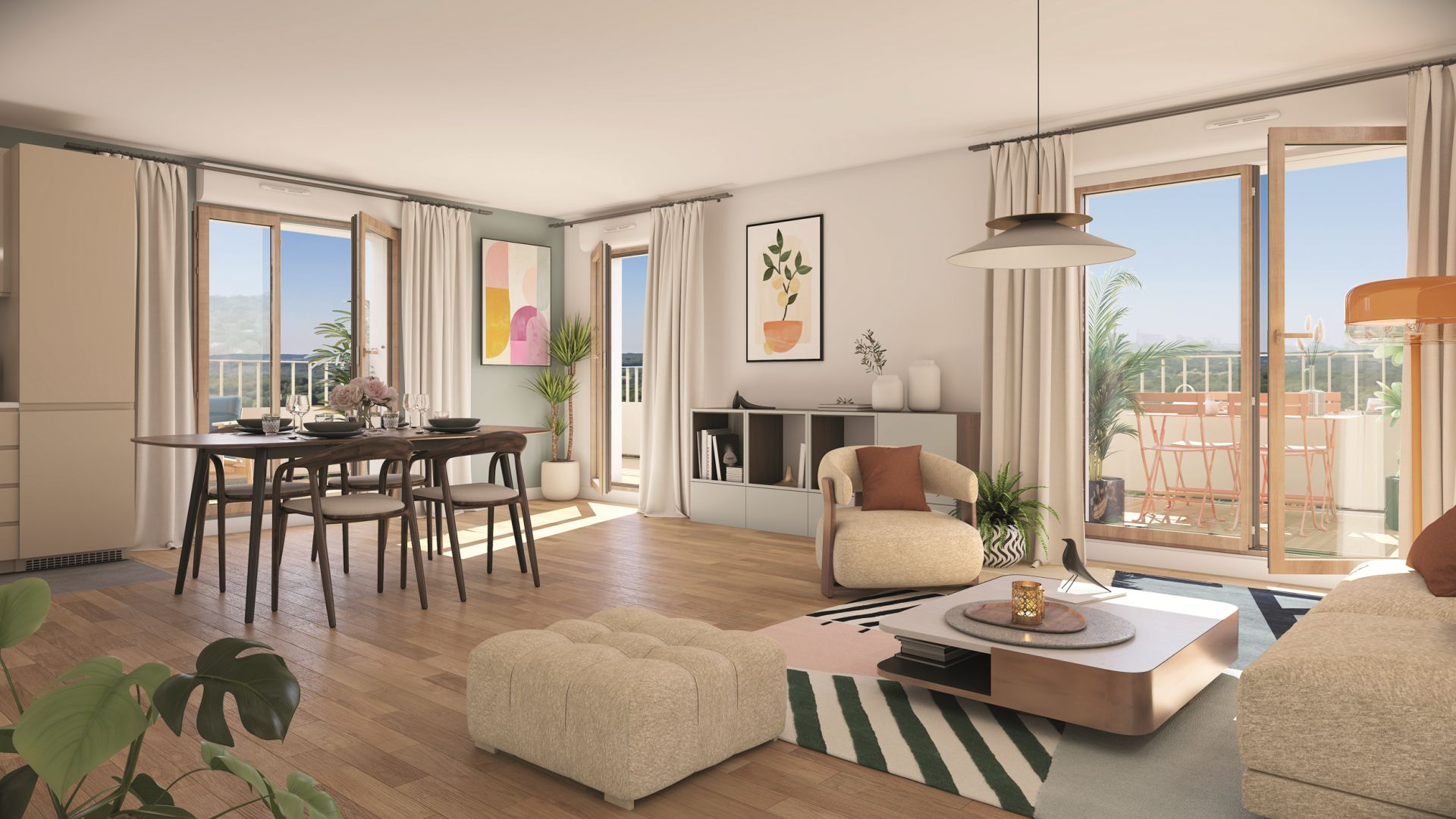 Greencity immobilier - achat appartements neufs T1Bis au T4 - Résidence Elisa Garden - 35200 Rennes