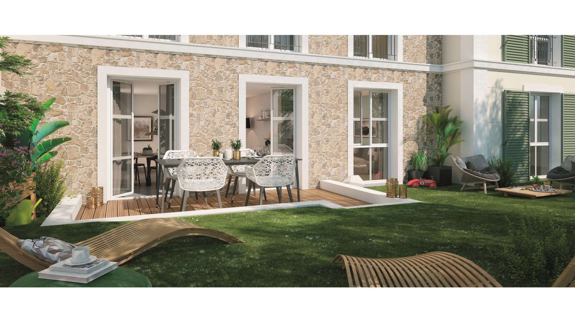 GreenCity immobilier - achat appartement neuf - Villiers Sur Marne - 94350 - Résidence Grand Angle - vue terrasse