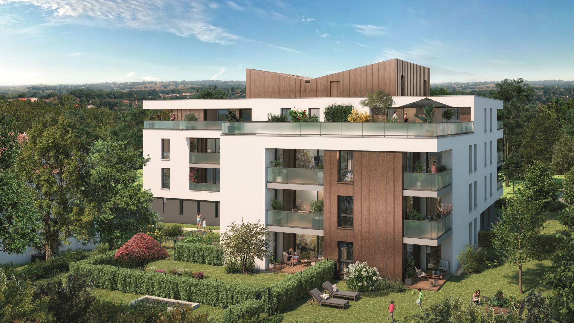 Greencity Immobilier - Grand Horizon - achat appartements du T2 au T4 duplex - Toulouse - Pech David 31400