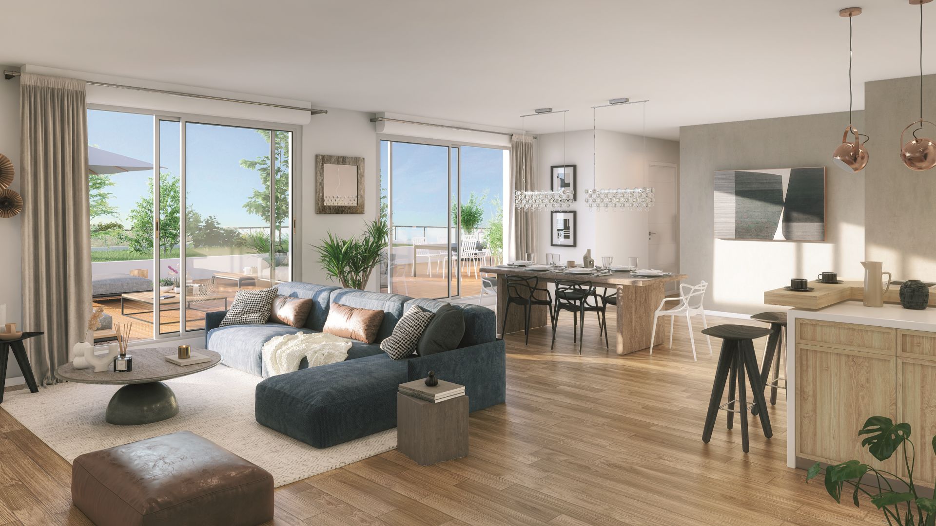 Greencity Immobilier - Grand Horizon - achat appartements du T2 au T4 duplex - Toulouse - Pech David 31400 - vue intérieure