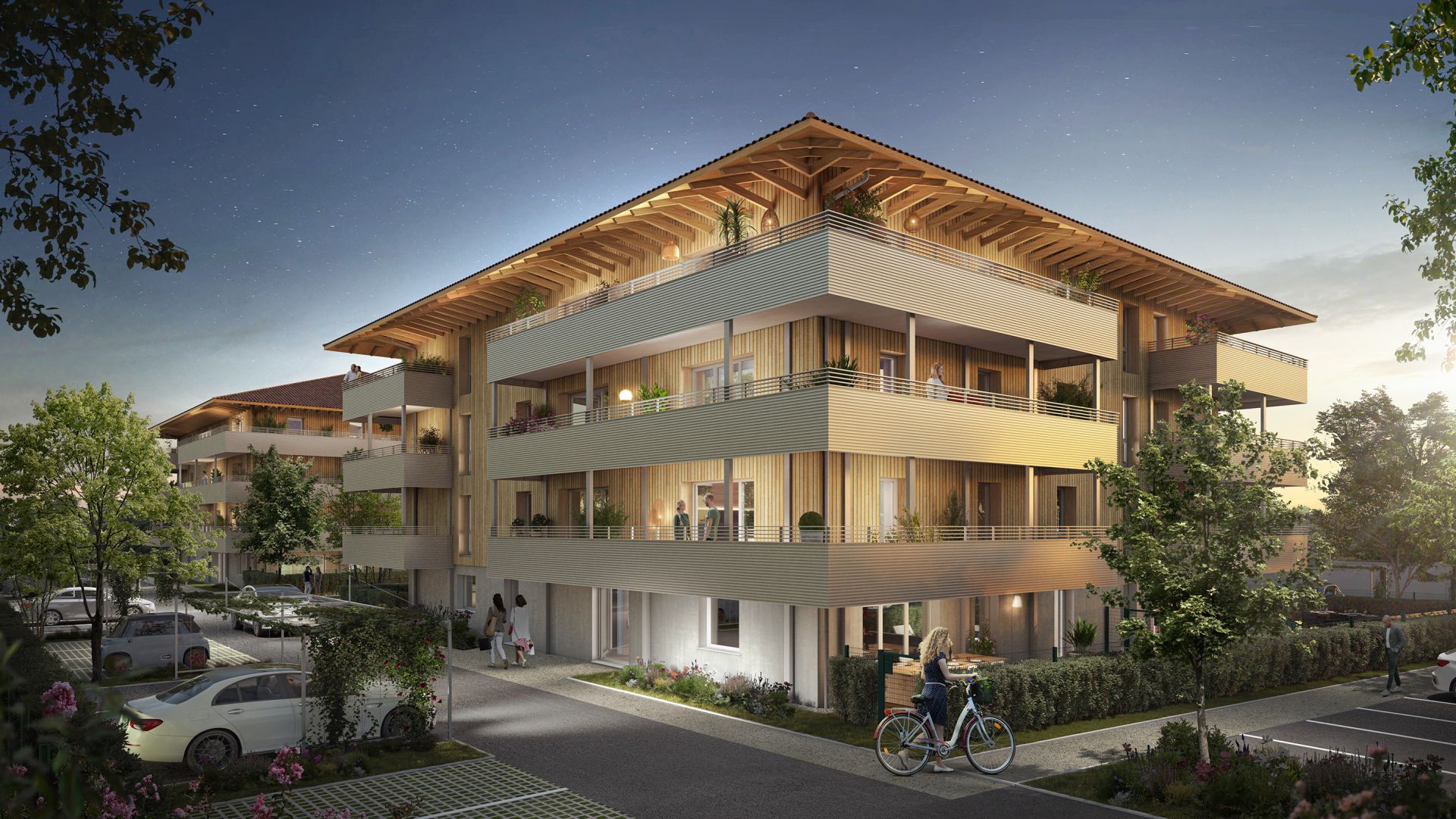 Greencity immobilier - achat appartements neufs du T2 au T3 - Résidence Jardins de Diane - 31170 Tournefeuille