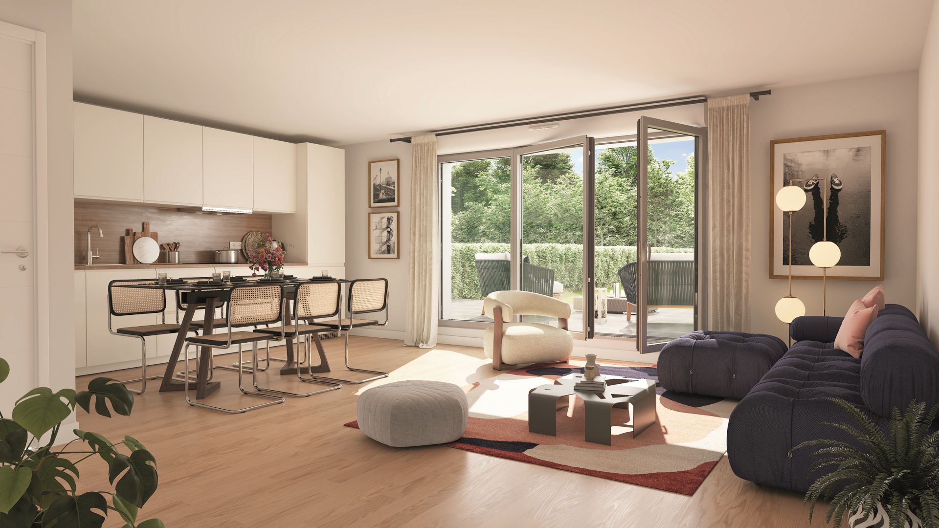 Greencity immobilier - achat appartements - villas neufs T1 et T4 Duplex  - Résidence Jardins Notre Dame - 76500 Elbeuf