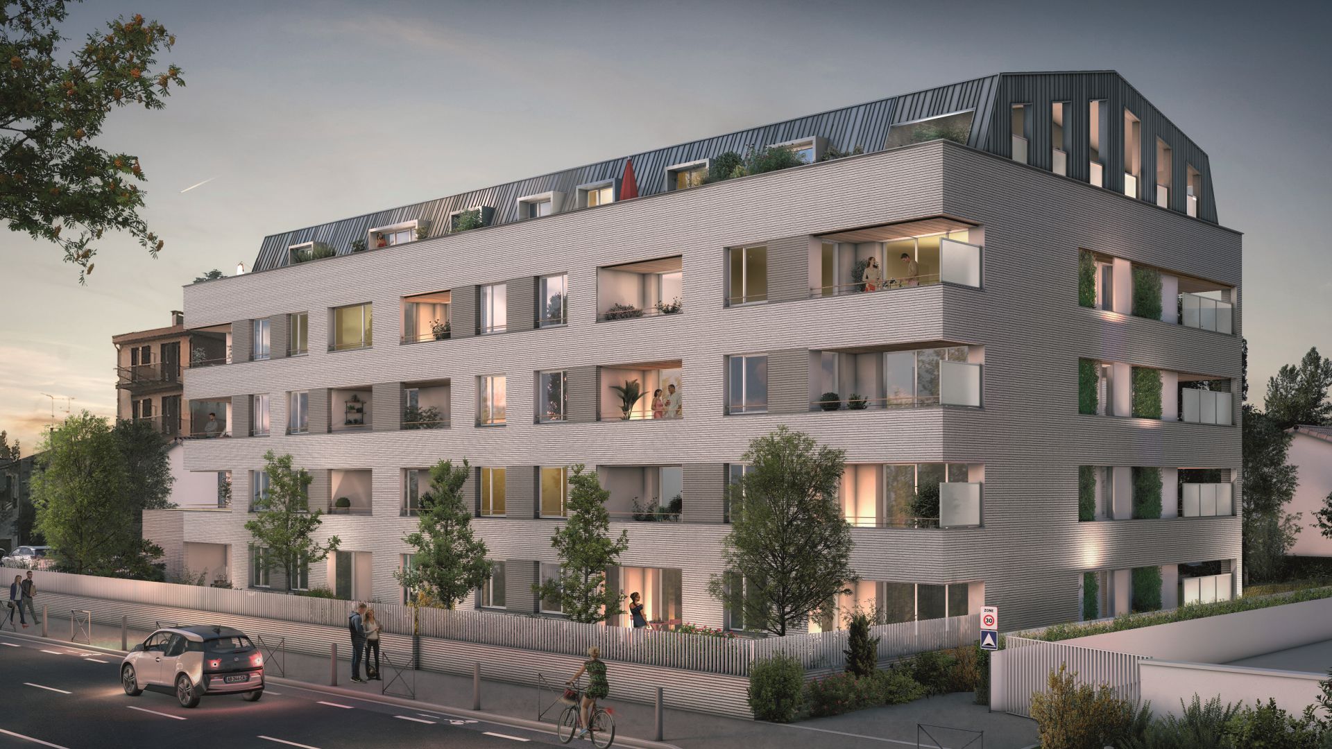 GreenCity immobilier - Toulouse - route de Narbonne - 31400 - Résidence L'Absolu - appartements neufs du T2 au T4