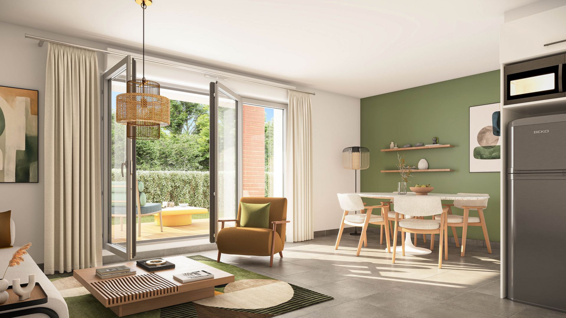 Greencity immobilier - achat appartements neufs du T2 au T4 - Résidence L'ALBATROS - Toulouse 31300