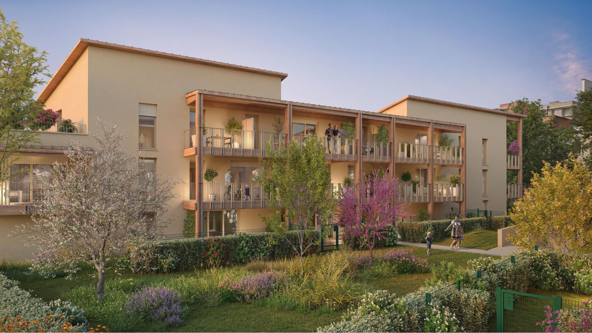 Greencity immobilier - achat appartements neufs du T2 au T5 - Résidence L'ARCHIPEL - Toulouse MAOURINE- 31200