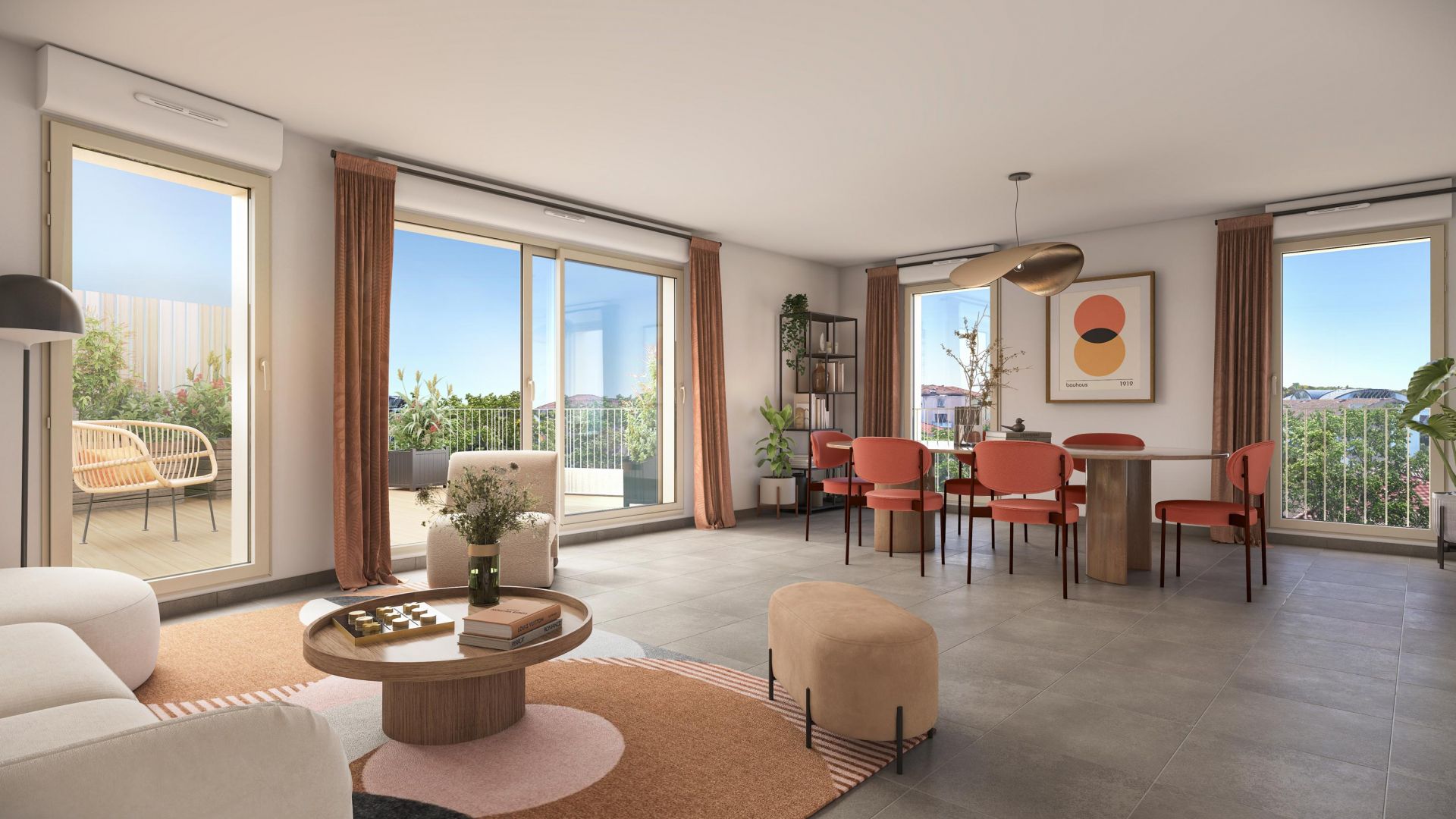 Greencity immobilier - achat appartements neufs du T2 au T5 - Résidence L'ARCHIPEL - Toulouse MAOURINE- 31200