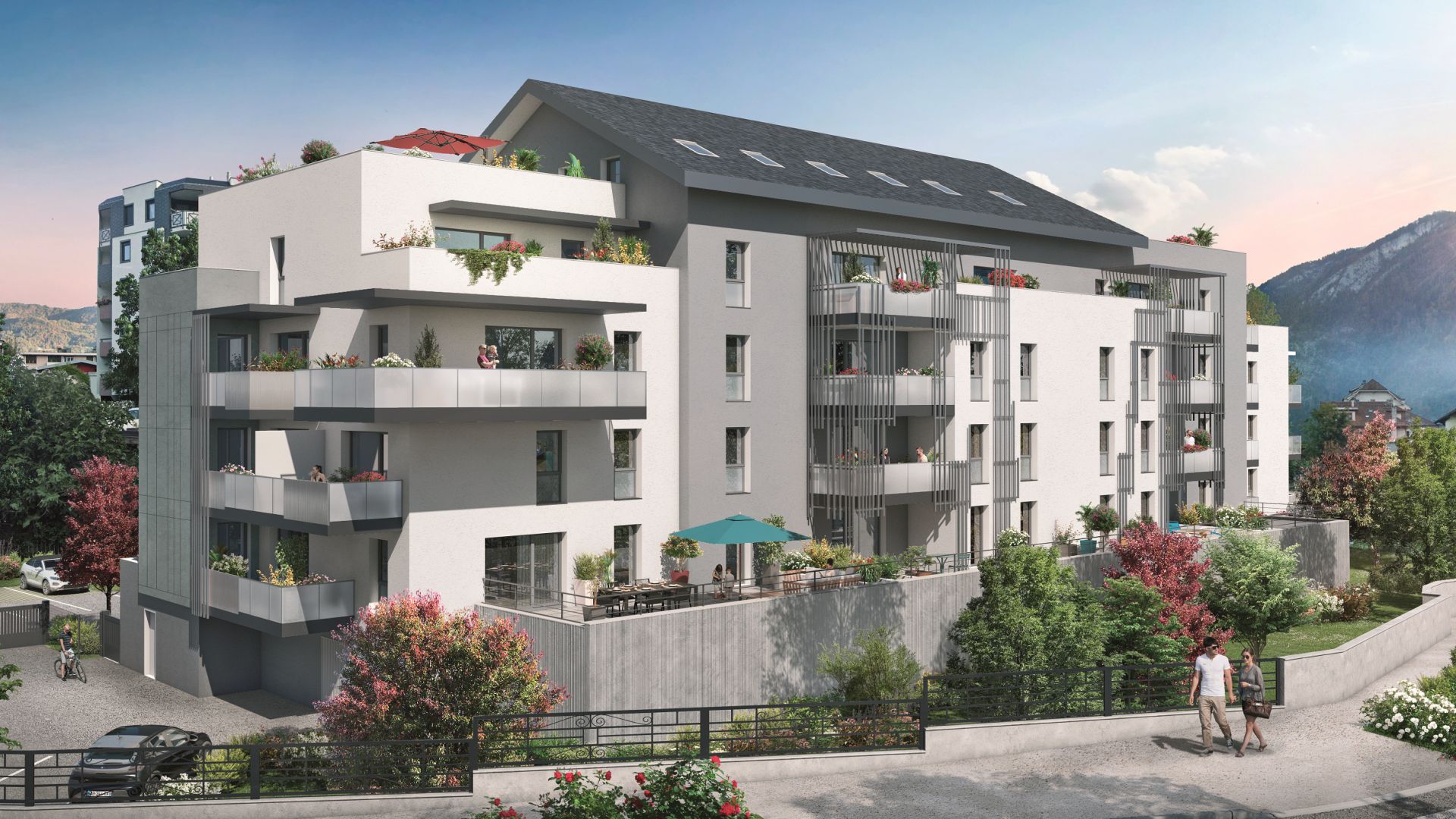 Greencity immobilier - achat appartements neufs du T2 au T5 - Résidence Le 1848 - 74300 Cluses