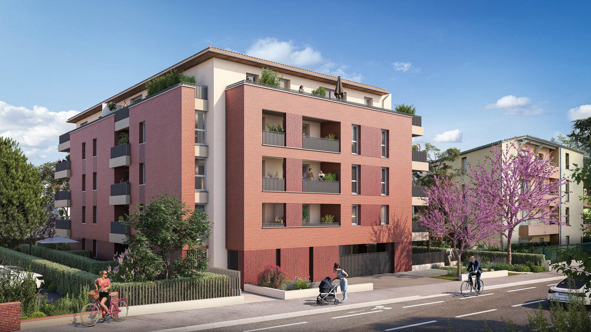 Greencity immobilier - achat appartements neufs du T2 au T4 - Résidence Le 220 - 31100 Toulouse
