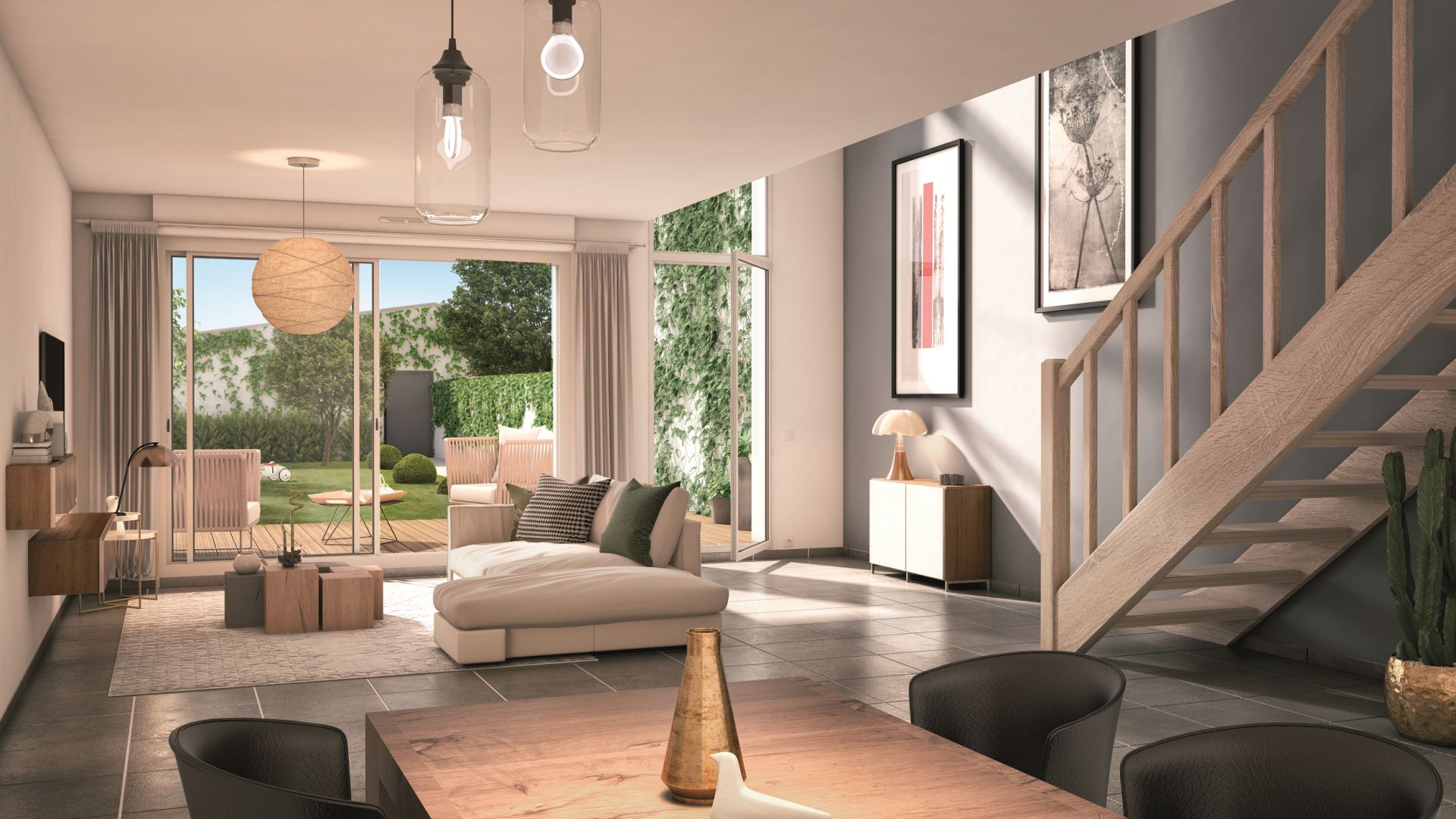 GreenCity immobilier - Blagnac-Beauzelle - 31700 - LB47 - appartements et villas - T2 - T3 - T4 -T5 - intérieur villa T4