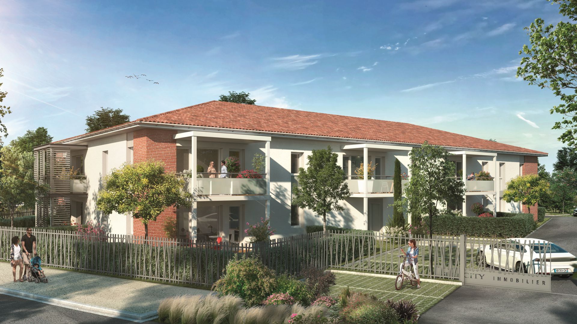 Greencity Immobilier - Résidence Le Belcanto - achat appartements neufs du T2 au T3 - Eaunes - Muret - 31600
