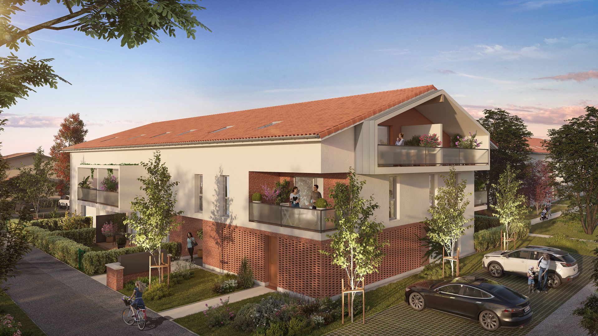 Greencity immobilier - achat appartements neufs du T2 au T3 - Résidence Le Bellefont - Roquettes 31120