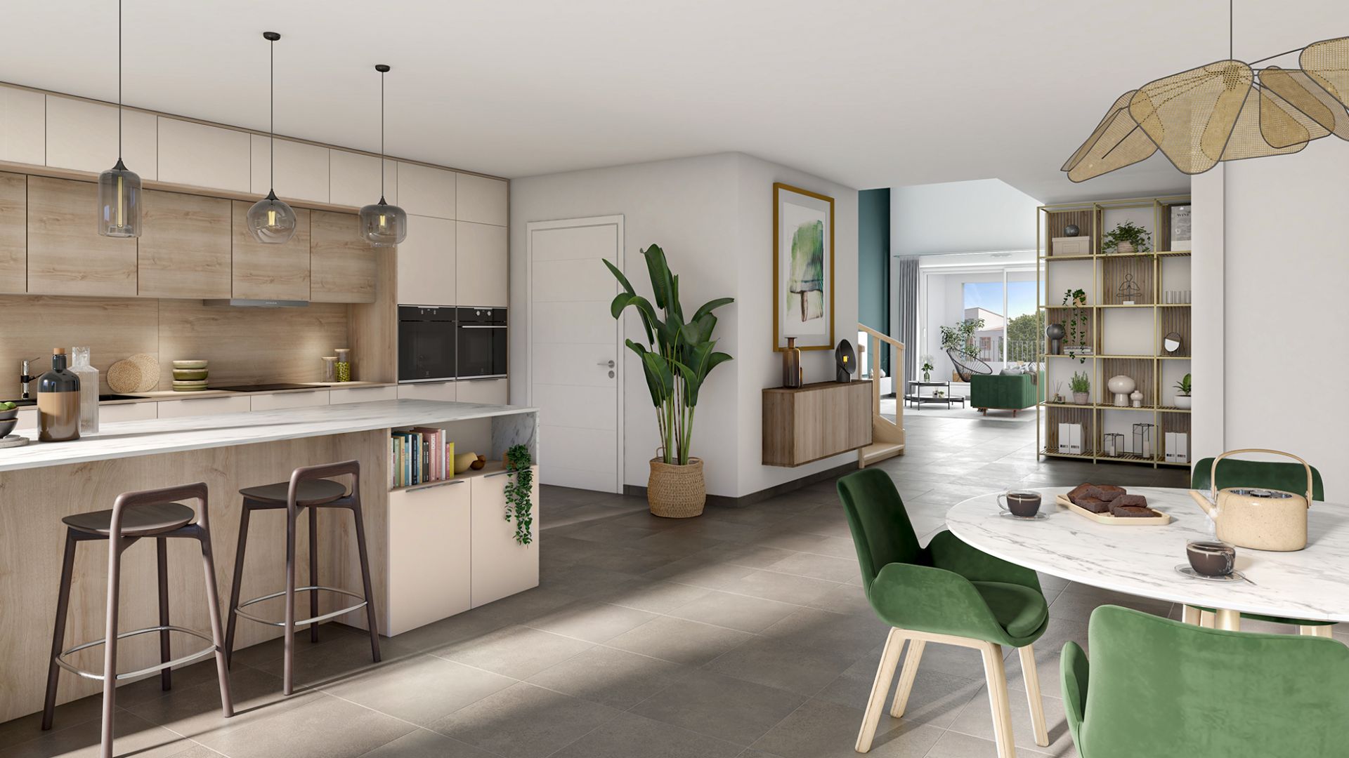 Greencity immobilier - achat appartements neufs du T1 au T4Duplex - Résidence  LE BELLINI - LE GARIBALDI - 31200 Toulouse  