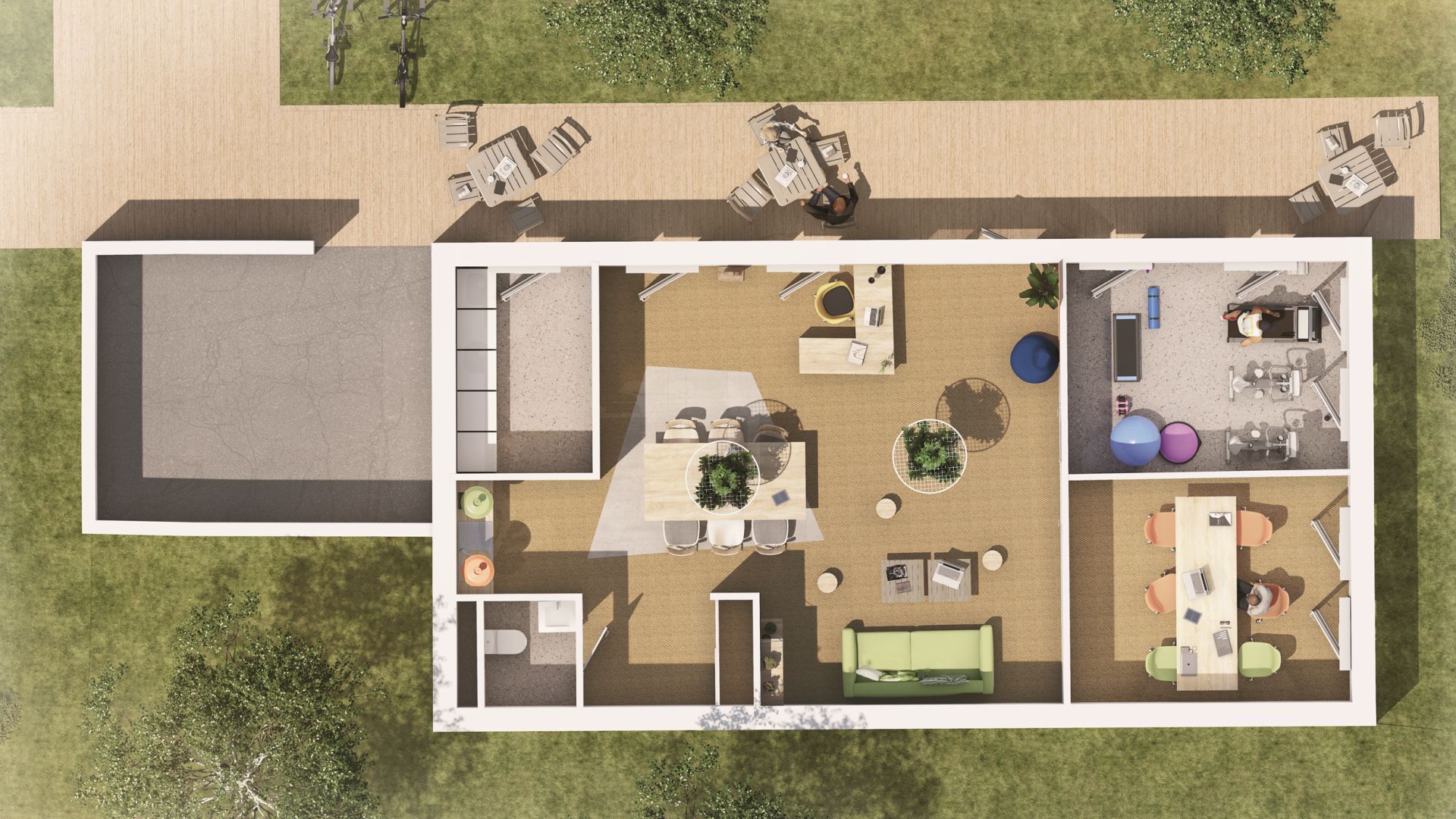 Greencity immobilier - achat appartements neufs du T1 au T2 - Résidence co-living - Le Berkeley - Challes-les-Eaux 73190  
