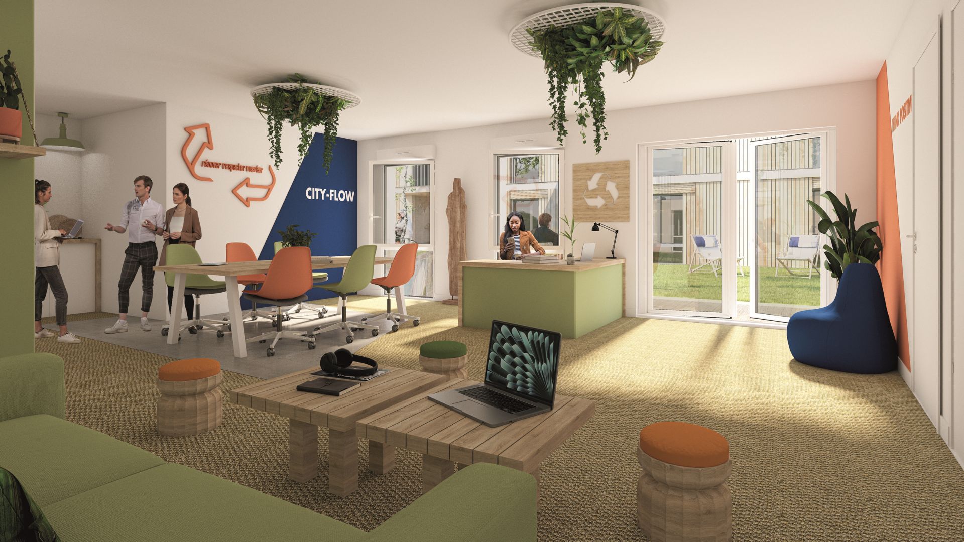 Greencity immobilier - achat appartements neufs du T1 au T2 - Résidence co-living - Le Berkeley - Challes-les-Eaux 73190  