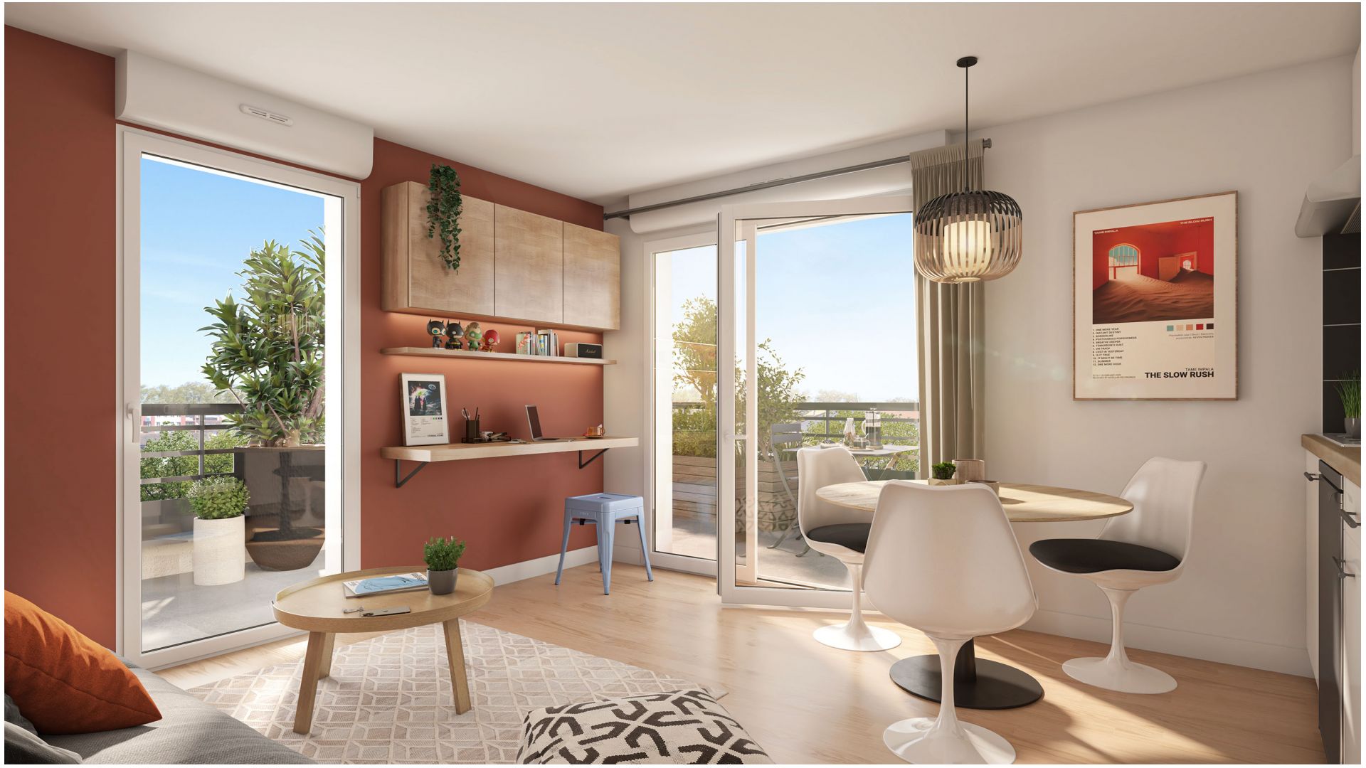 Greencity immobilier - achat appartements neufs du T1 au T5 - Résidence Co-living Le Brooklyn - Toulouse 31500