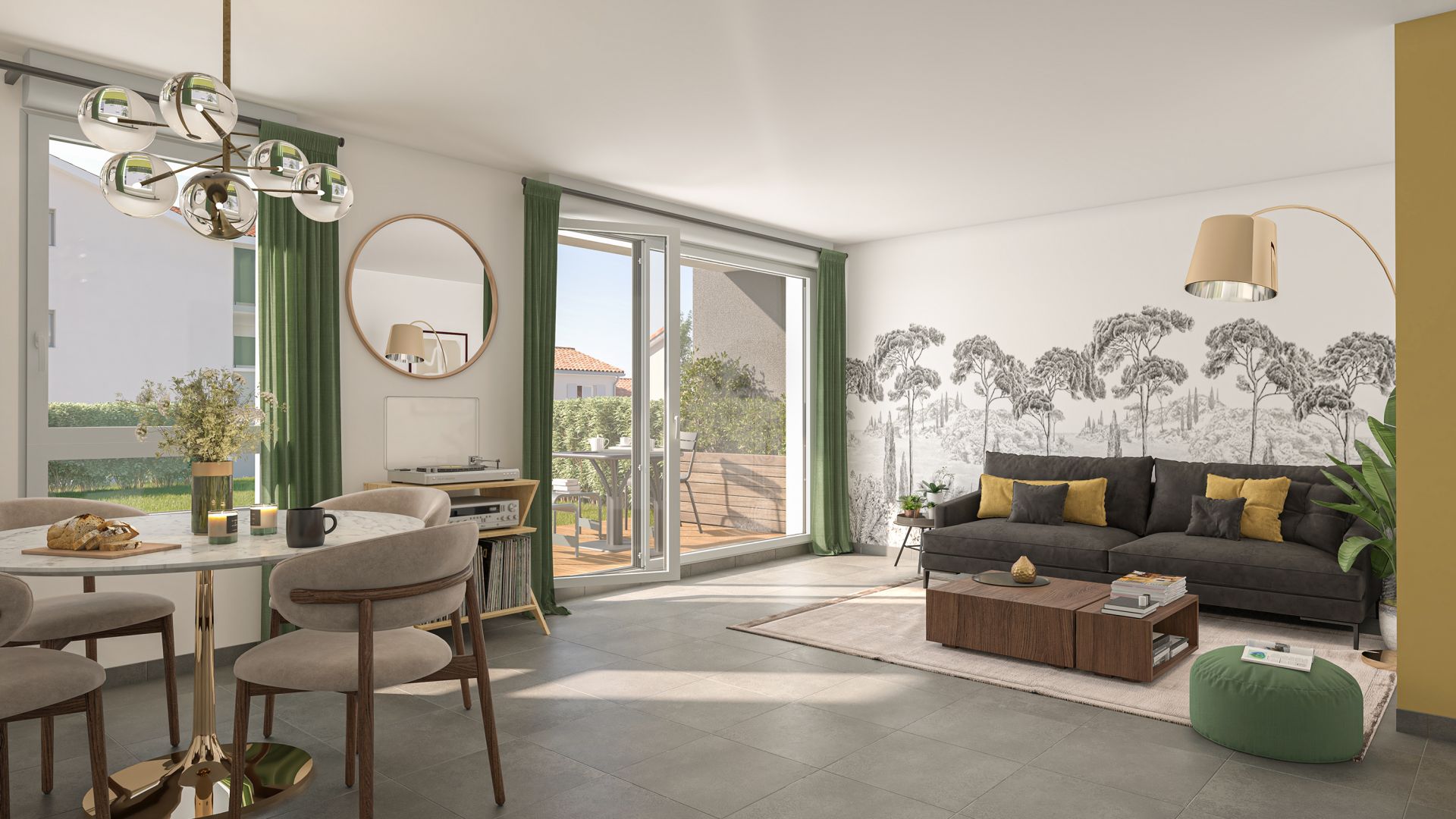 Greencity immobilier - achat appartements neufs du T2 au T3 - Résidence Le Candice - BRUGUIÈRES 31150