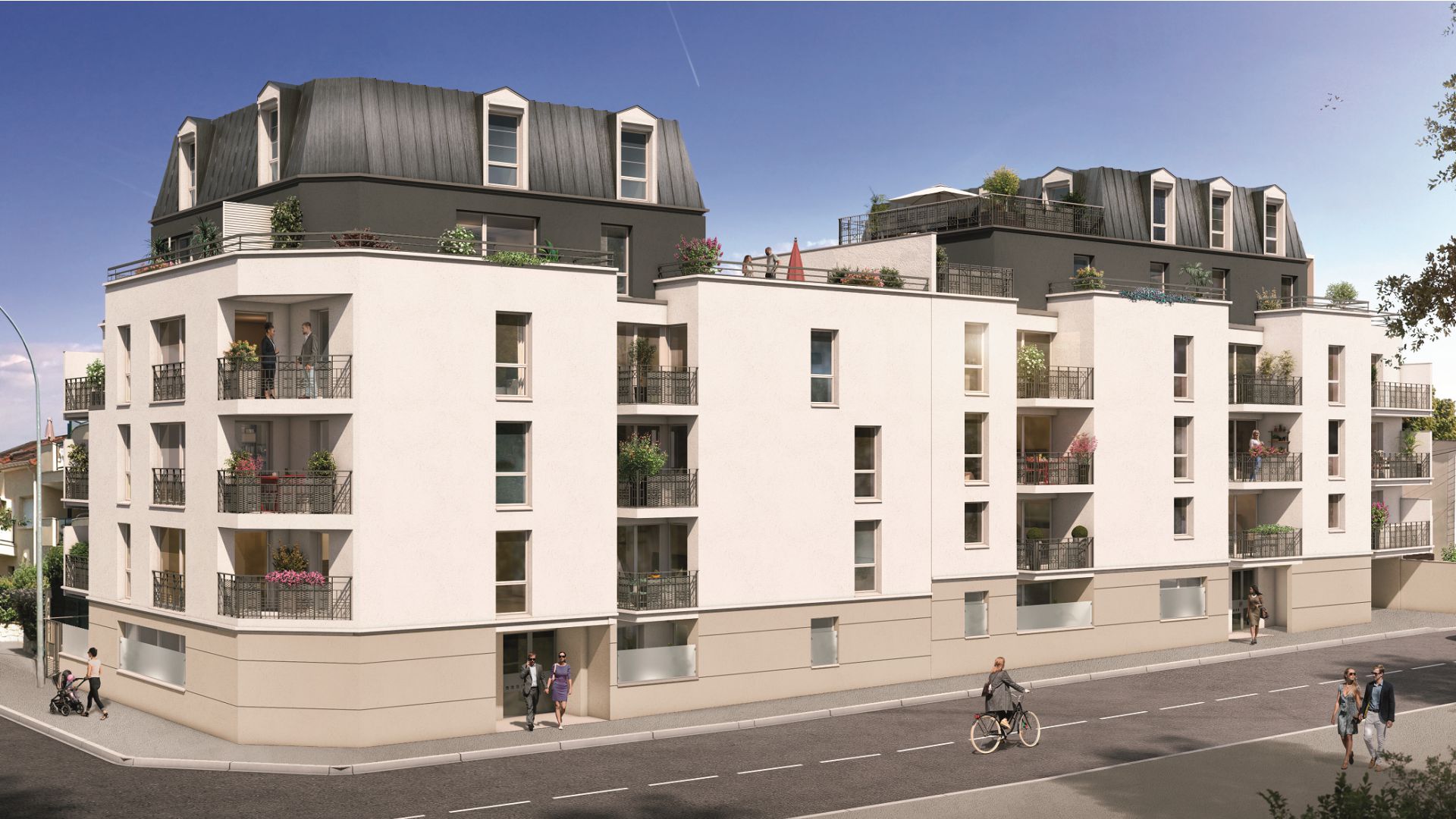 GreenCity immobilier - Savigny sur Orge - Résidence Le Clos D'Ambroise - 91600 - Appartements neufs du T1bis au T4