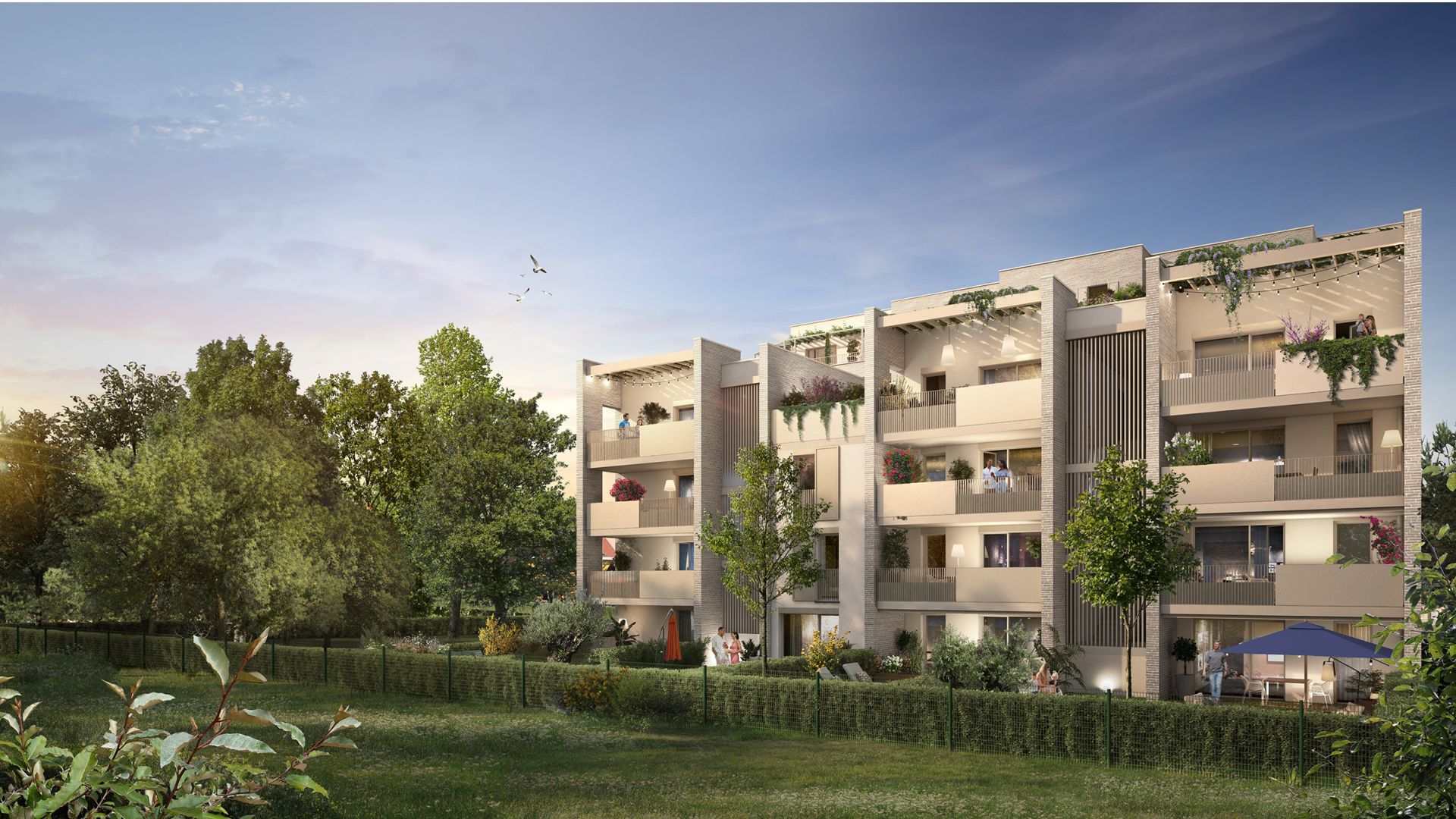 Greencity immobilier - achat appartements et villas neuves du T2 au T5 - Résidence Le Cybèle - 31400 Toulouse Rangueil