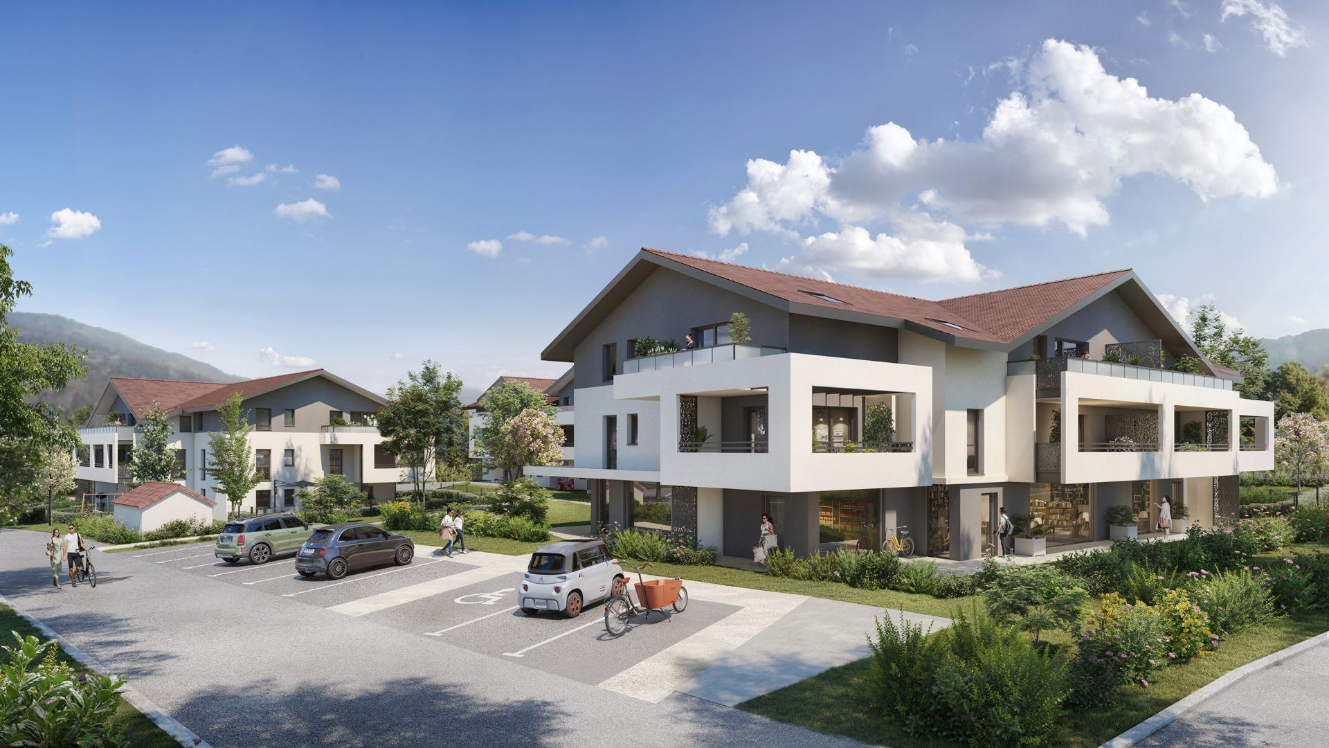 Greencity immobilier - achat appartements neufs du T2 au T4 - Résidence Le Diapason - 74250 Marcellaz  