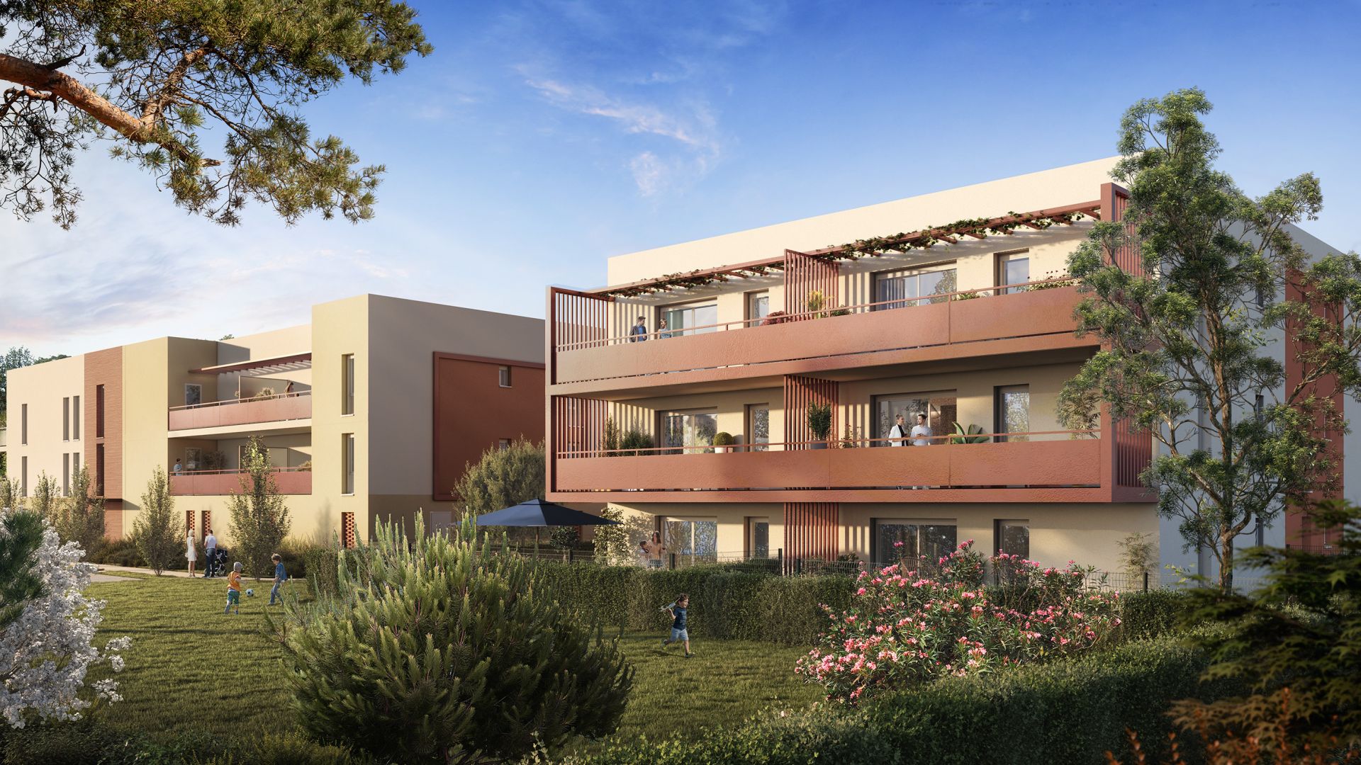 Greencity immobilier - achat appartements neufs du T2 au T3 - Résidence Le Grenat - 66250 Saint-Laurent de la Salanque  