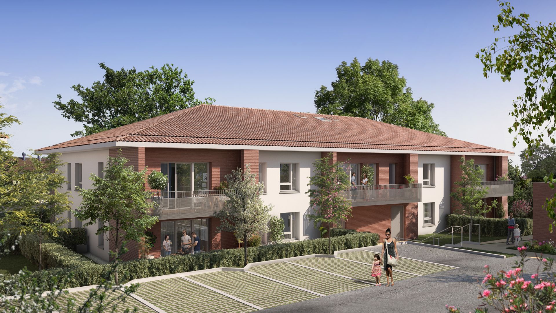 Greencity immobilier - achat appartements neufs du T2 au T3 Duplex - Résidence Hameau Saint-Clément - 31700 Cornebarrieu