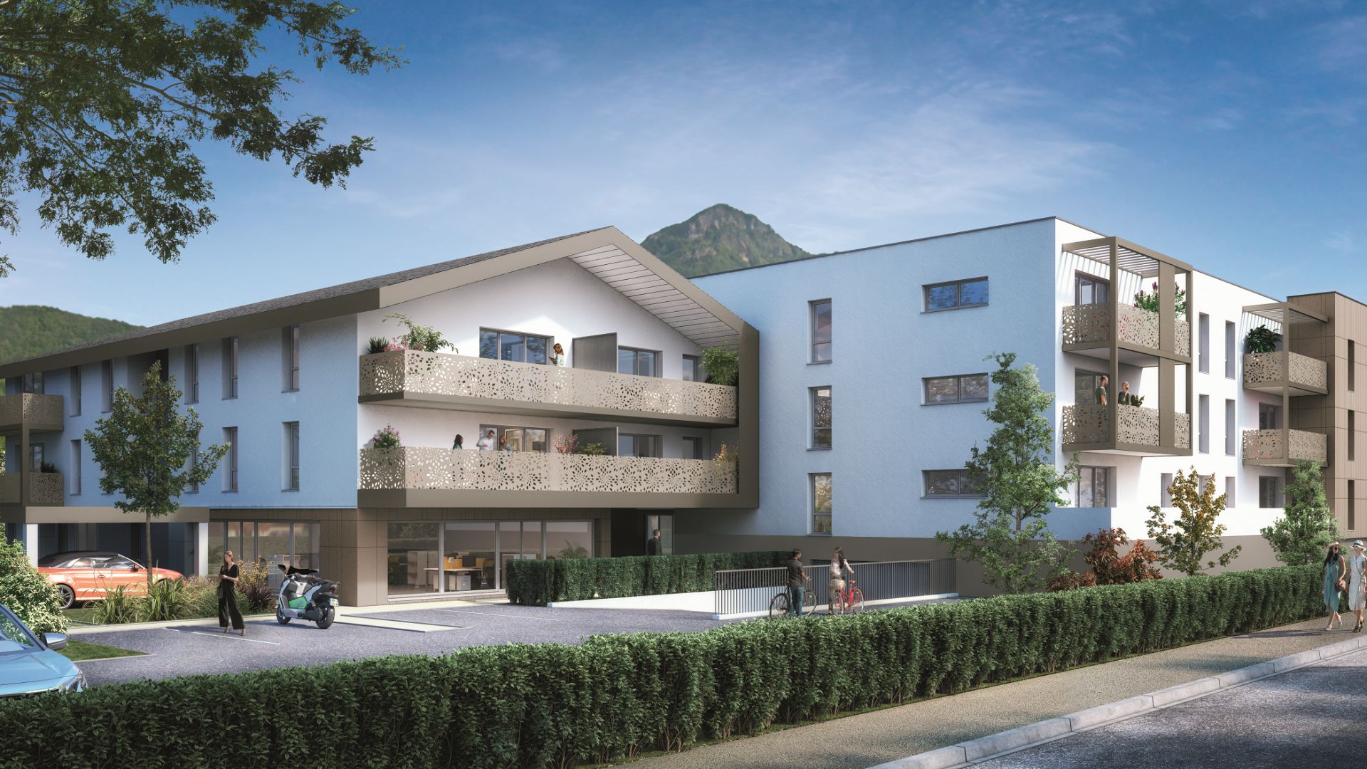 GreenCity immobilier - Thyez - 74300 - proche Genève - Résidence Le Jardin D'Aubeline - Appartements neuf du T1 au T3