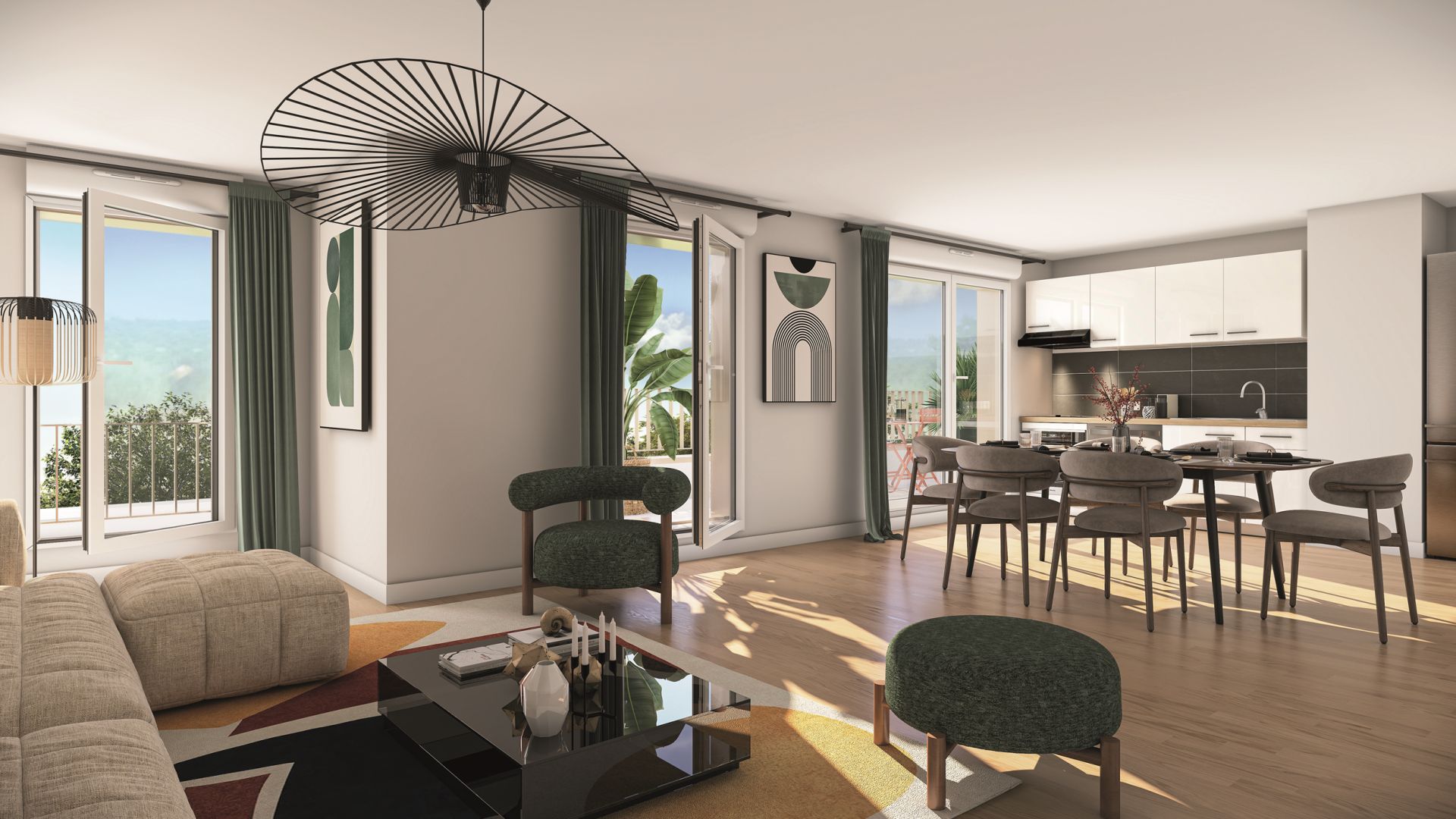 Greencity immobilier - achat appartements neufs du T1 au T4 - Résidence Le Lumen - 93300 AUBERVILLIERS