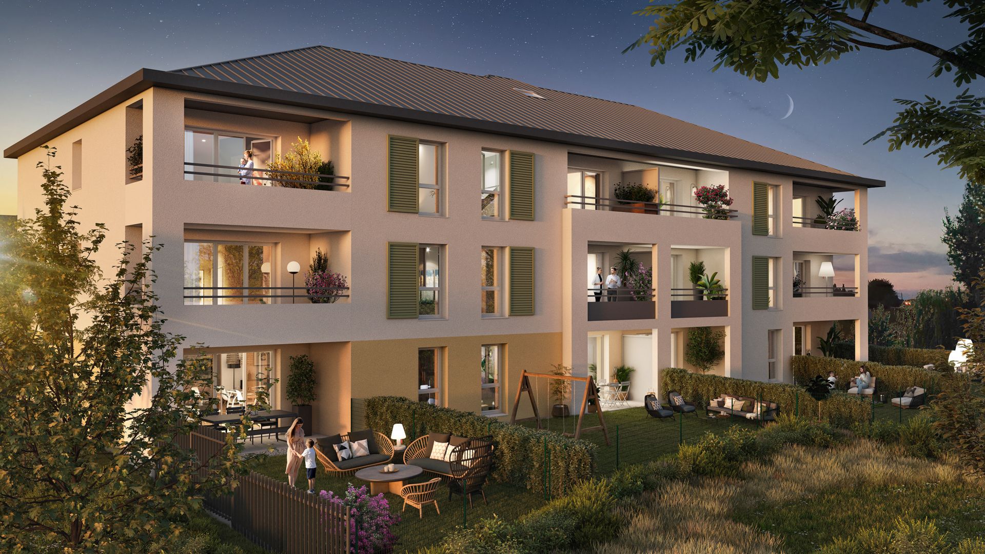 Greencity immobilier - achat appartements neufs du T2 au T3 - Résidence Le Madaillan - 60160 Montataire  